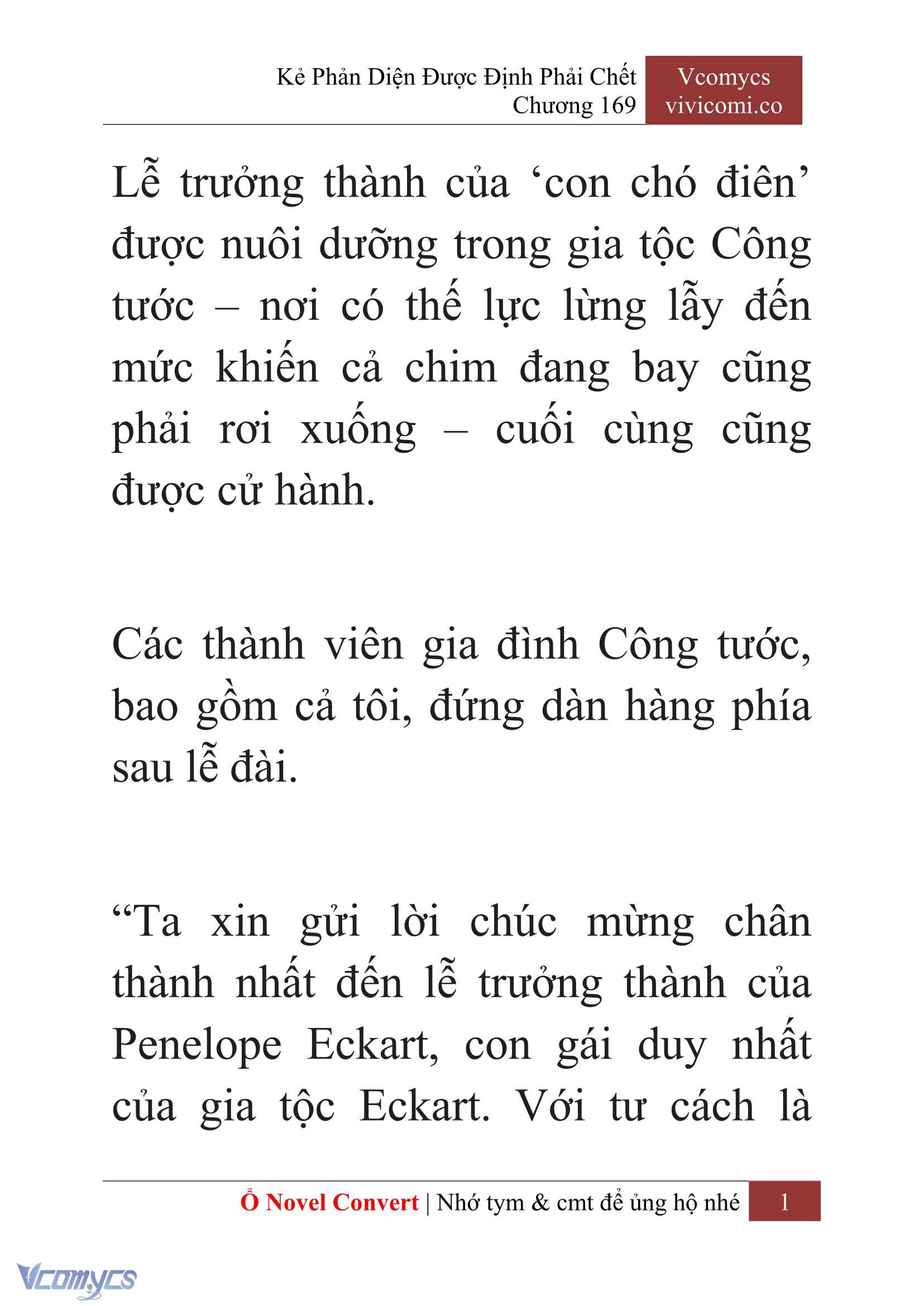 [Novel] Kẻ Phản Diện Được Định Phải Chết Chap 169 - Trang 2