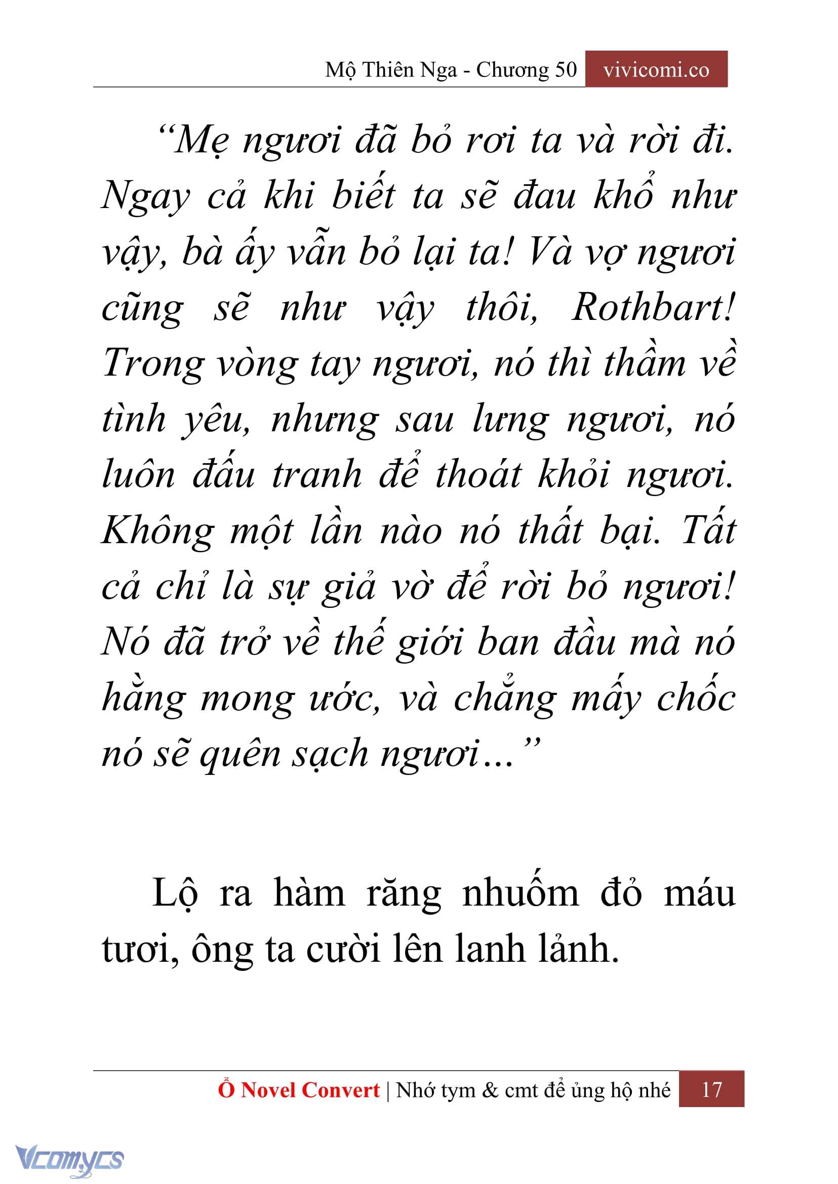 [Novel] Mộ Thiên Nga Chap 50 - Trang 2
