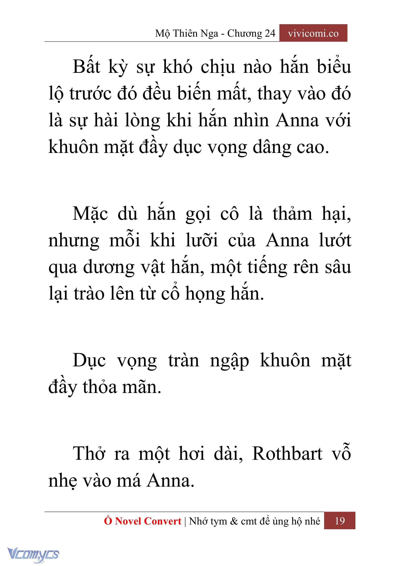 [Novel] Mộ Thiên Nga Chap 24 - Next Chap 25