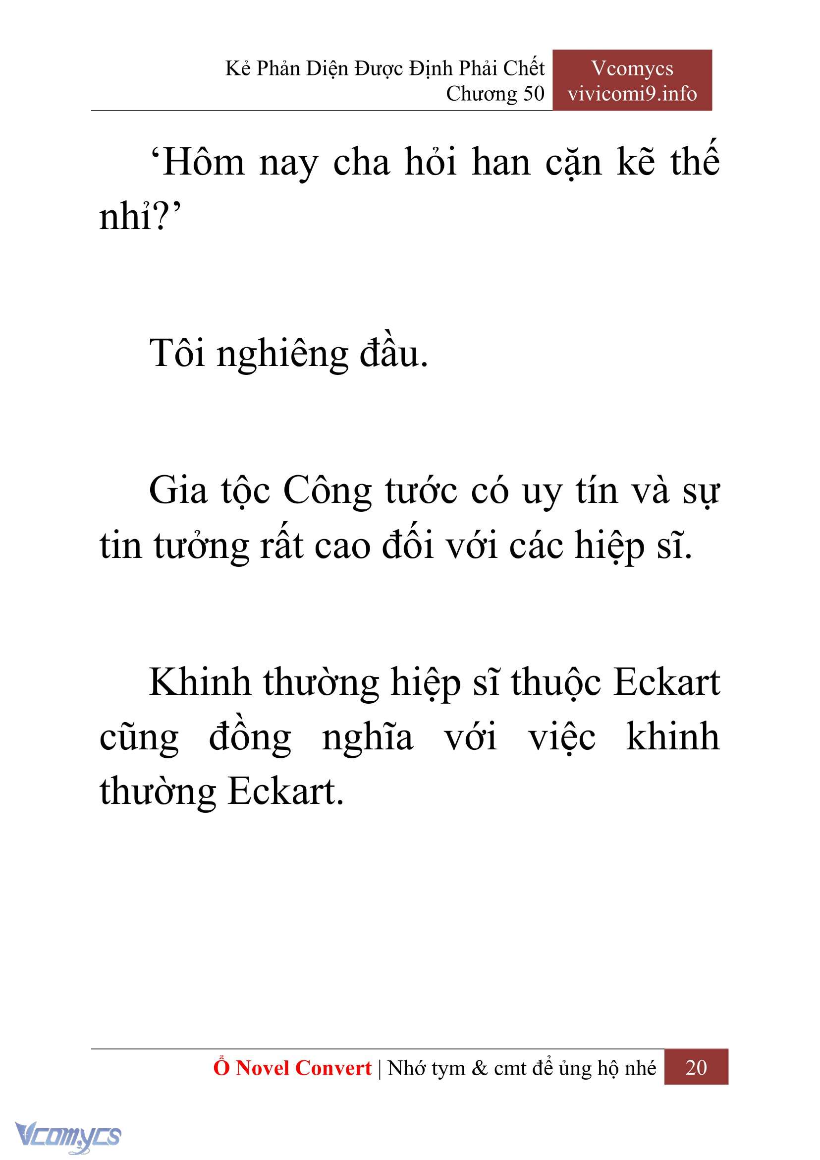 [Novel] Kẻ Phản Diện Được Định Phải Chết Chap 50 - Trang 2