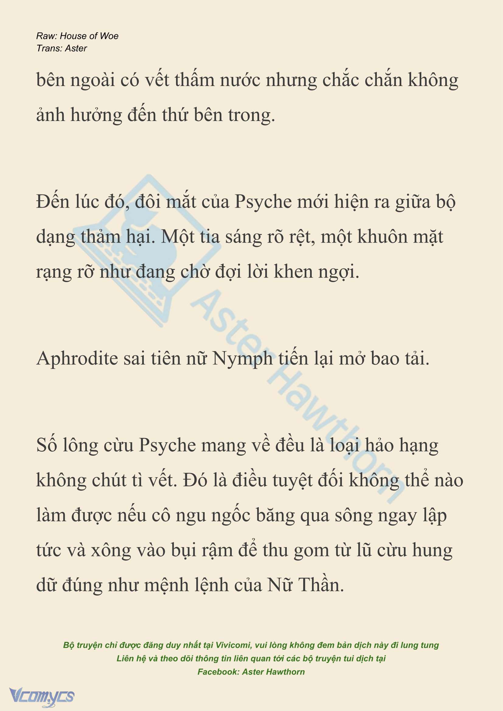 [NOVEL] Dành Cho Các Nữ Thần: Dành cho Psyche Chap 43 - Trang 2