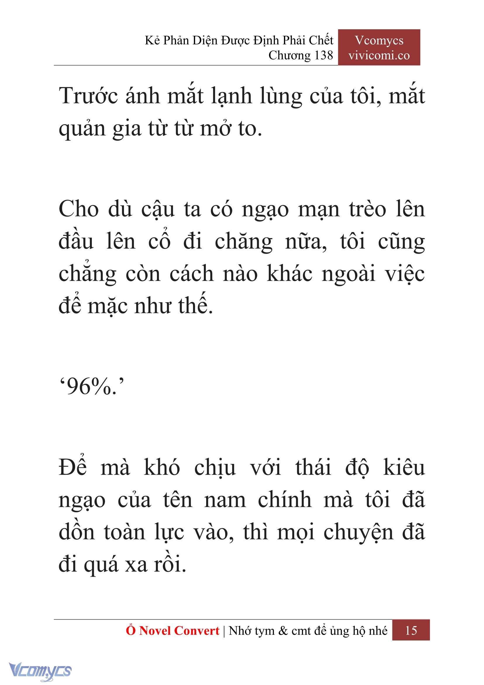 [Novel] Kẻ Phản Diện Được Định Phải Chết Chap 138 - Trang 2