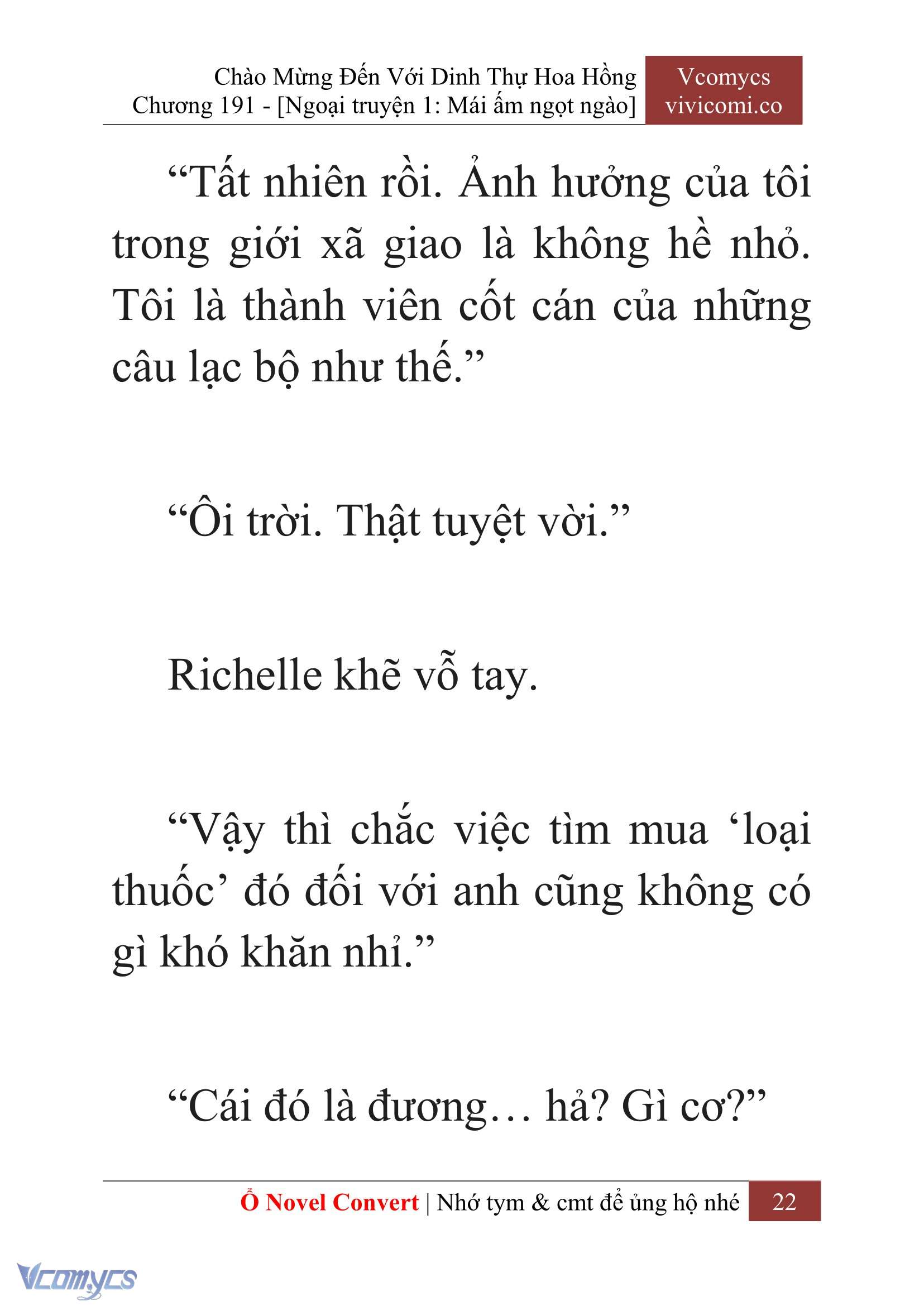 [Novel] Chào Mừng Đến Với Dinh Thự Hoa Hồng Chap 191 - Trang 2