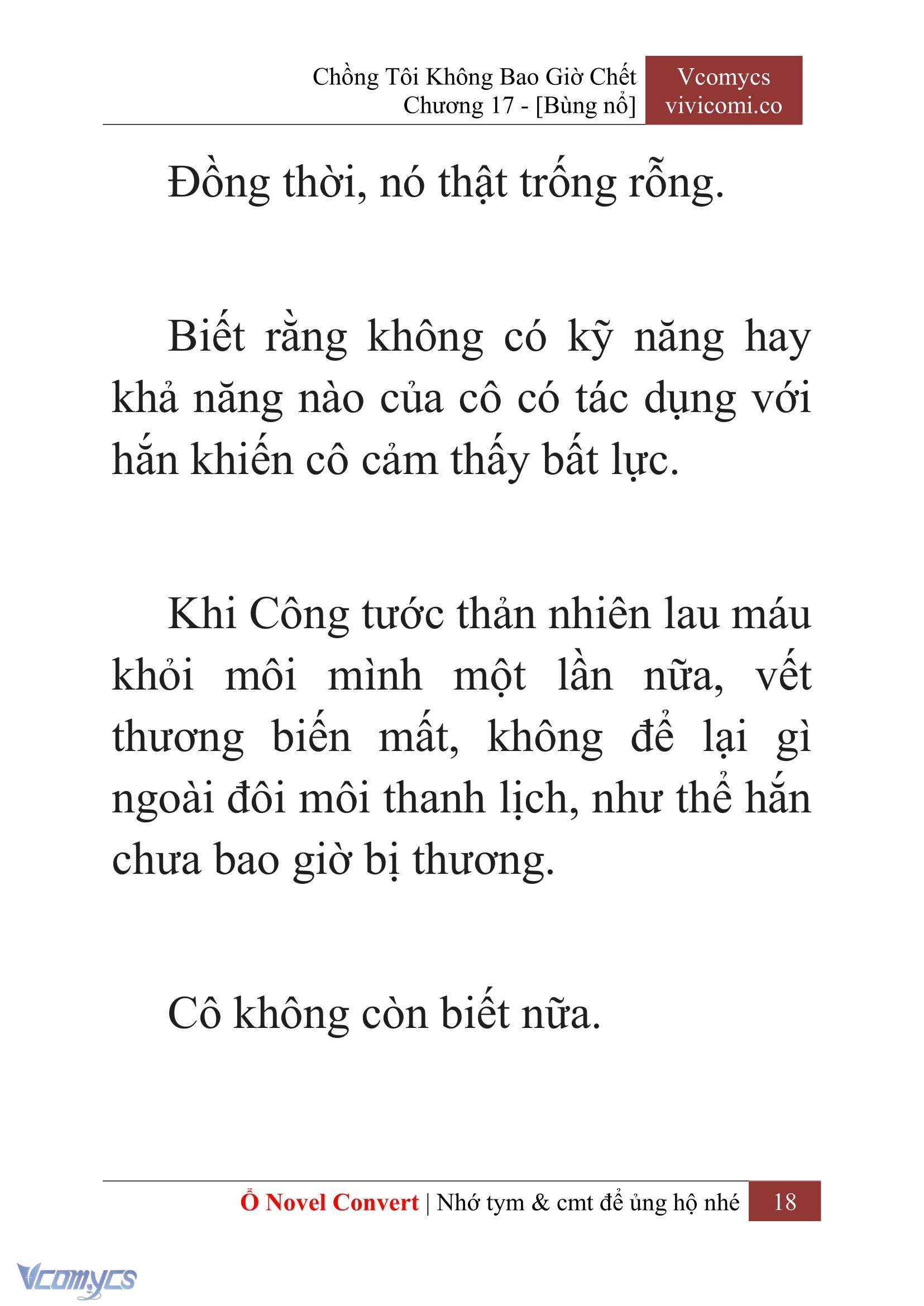 [Novel] Chồng Tôi Không Bao Giờ Chết Chap 17 - Trang 2