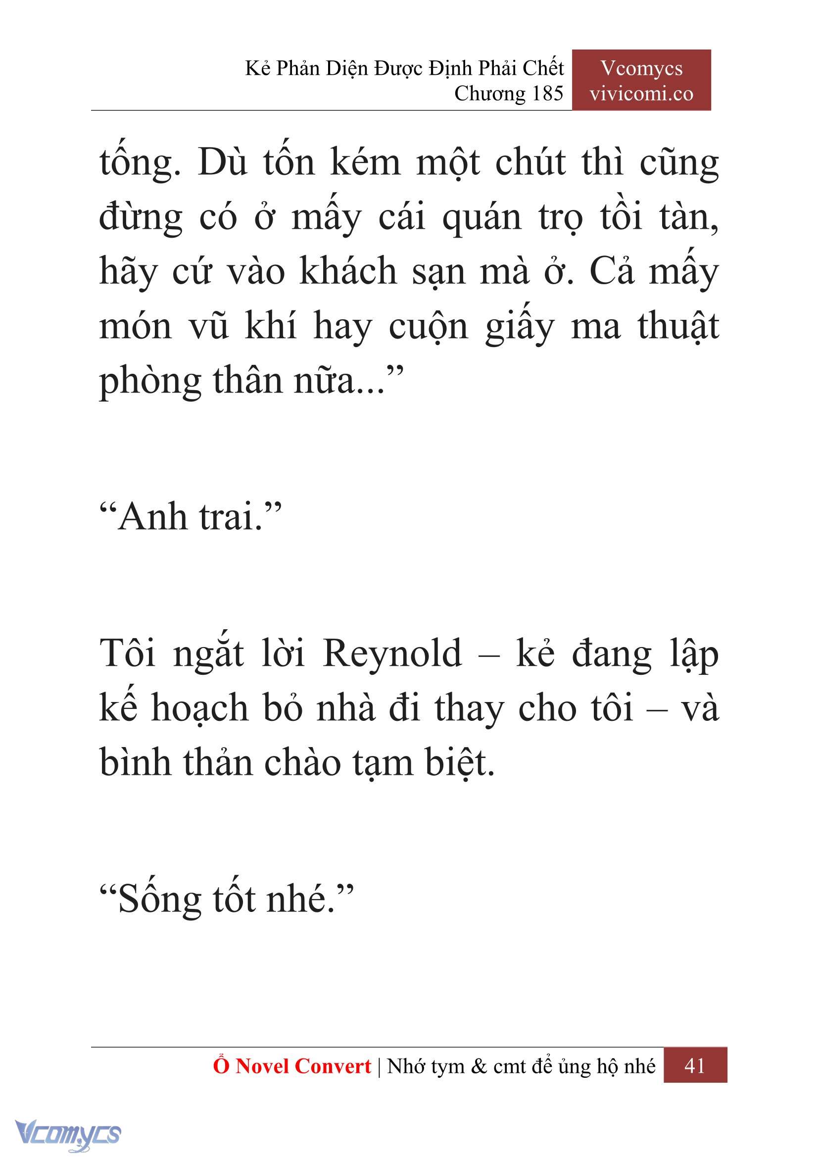 [Novel] Kẻ Phản Diện Được Định Phải Chết Chap 185 - Trang 2