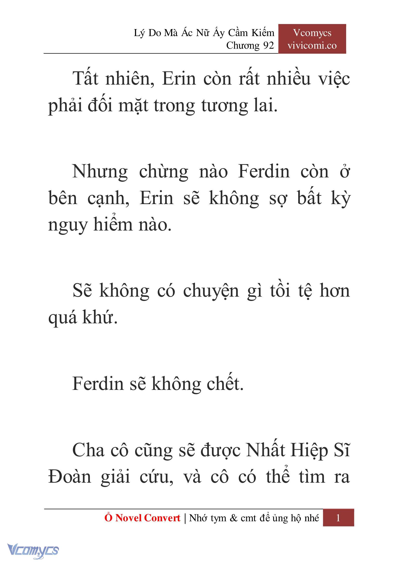 [Novel] Lý Do Mà Ác Nữ Ấy Cầm Kiếm Chap 92 - Next Chap 93