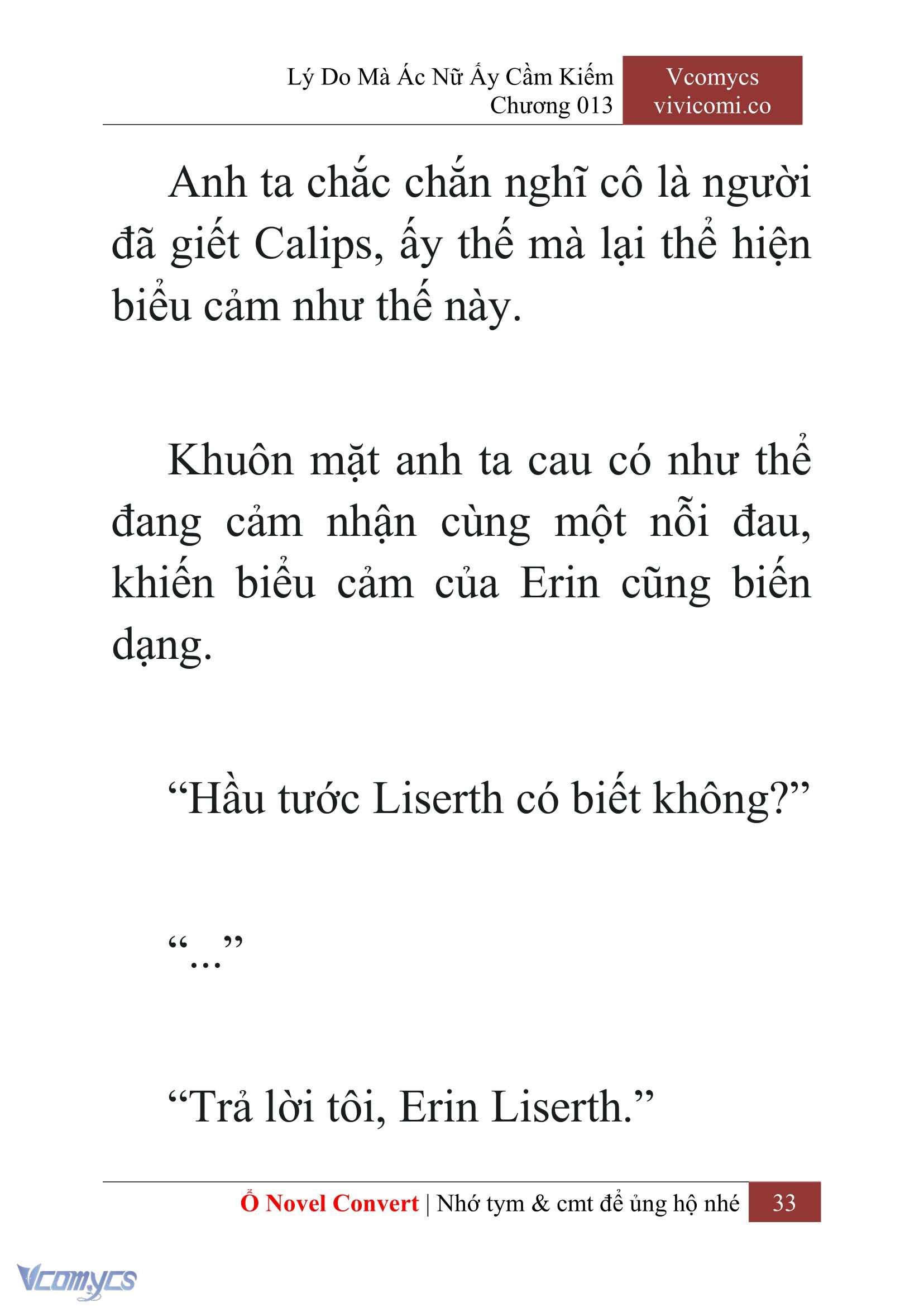 [Novel] Lý Do Mà Ác Nữ Ấy Cầm Kiếm Chap 13 - Next Chap 14