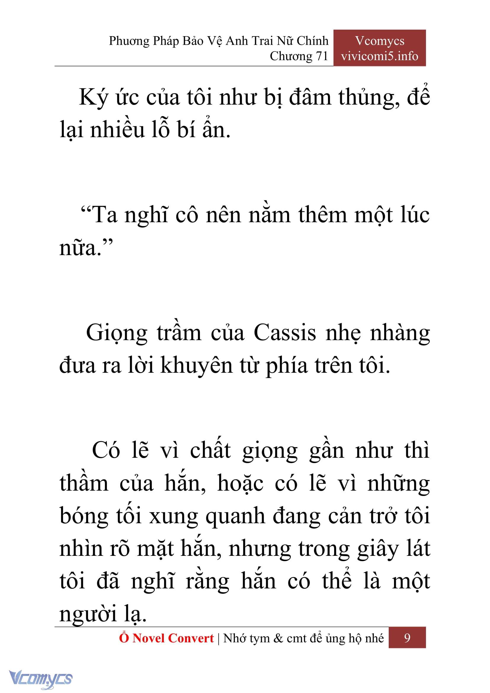 [Novel] Phương Pháp Bảo Vệ Anh Trai Nữ Chính Chap 71 - Trang 2