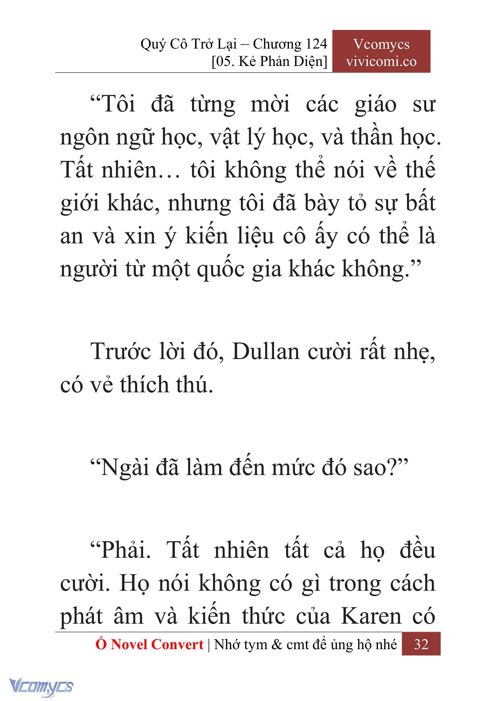[Novel] Quý Cô Trở Lại Chap 124 - Trang 2