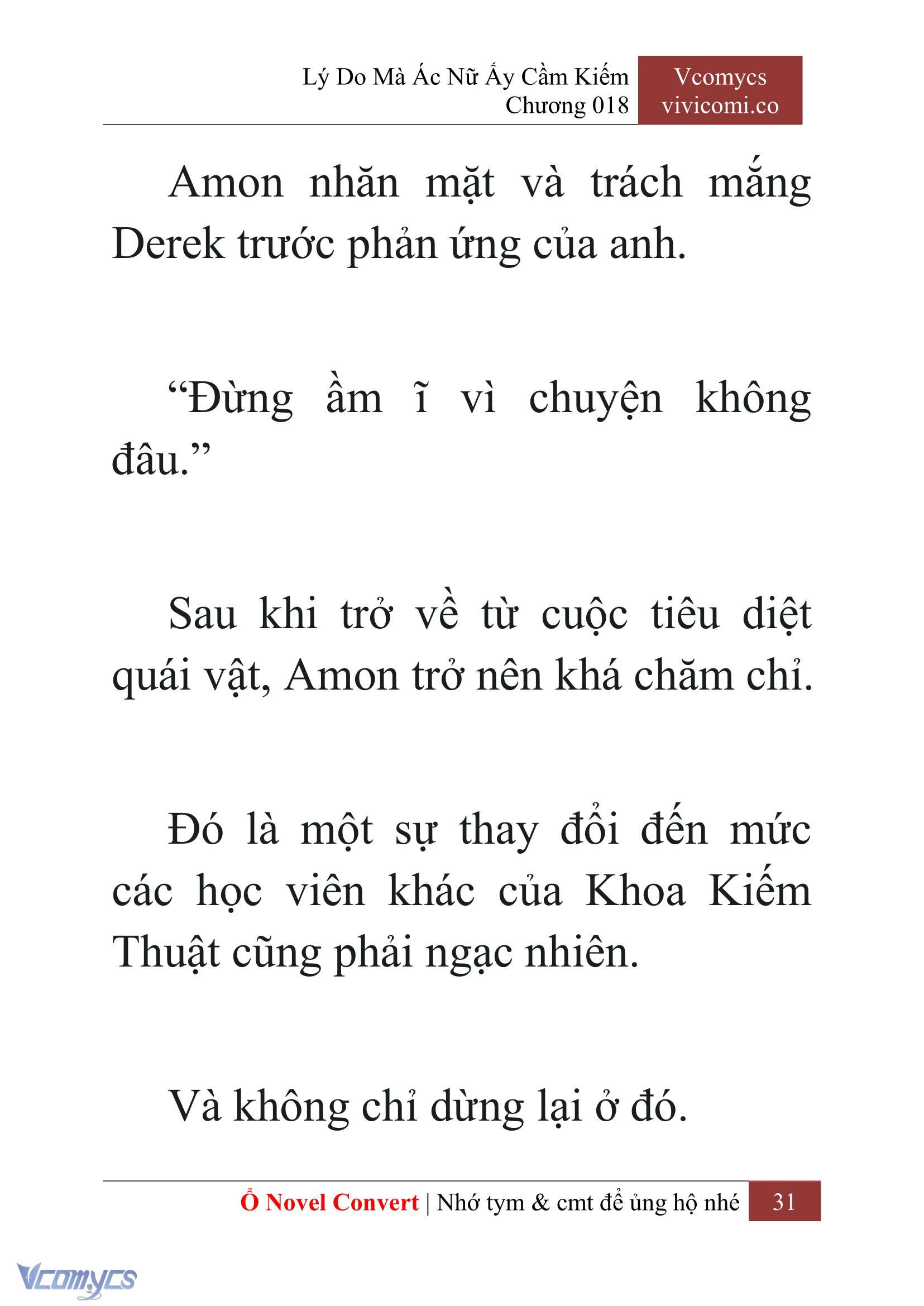 [Novel] Lý Do Mà Ác Nữ Ấy Cầm Kiếm Chap 18 - Trang 2