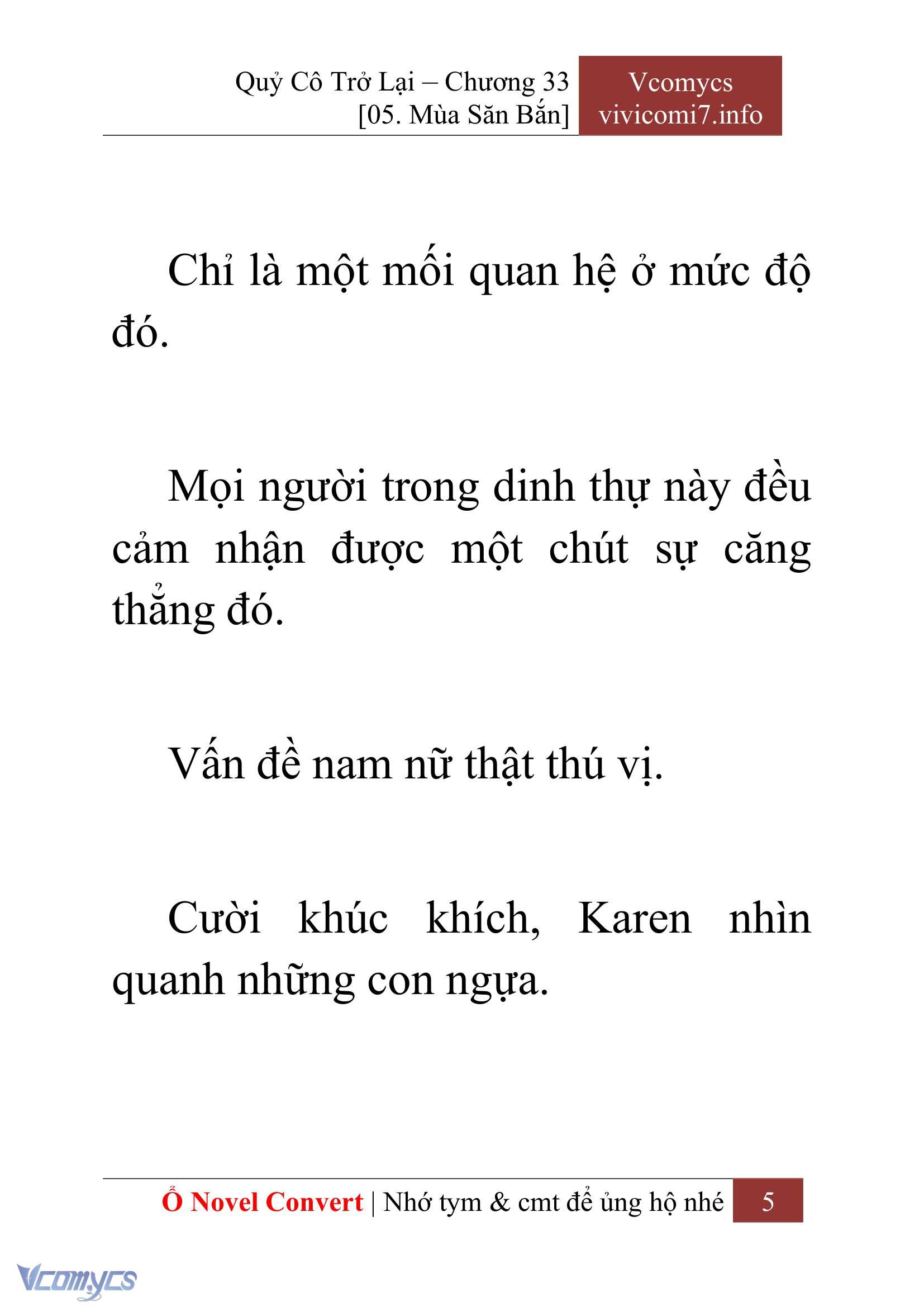 [Novel] Quý Cô Trở Lại Chap 33 - Trang 2