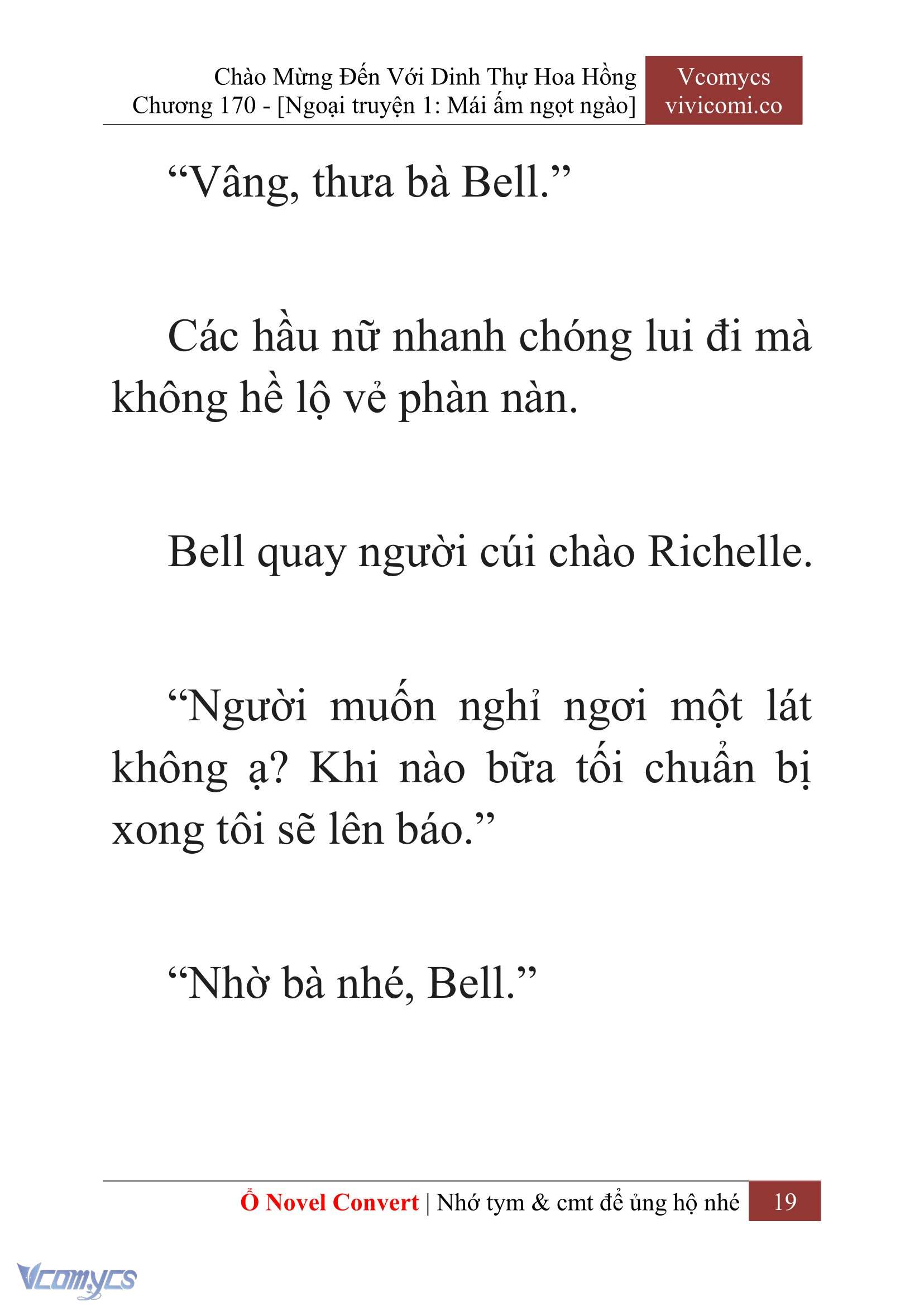 [Novel] Chào Mừng Đến Với Dinh Thự Hoa Hồng Chap 170 - Trang 2