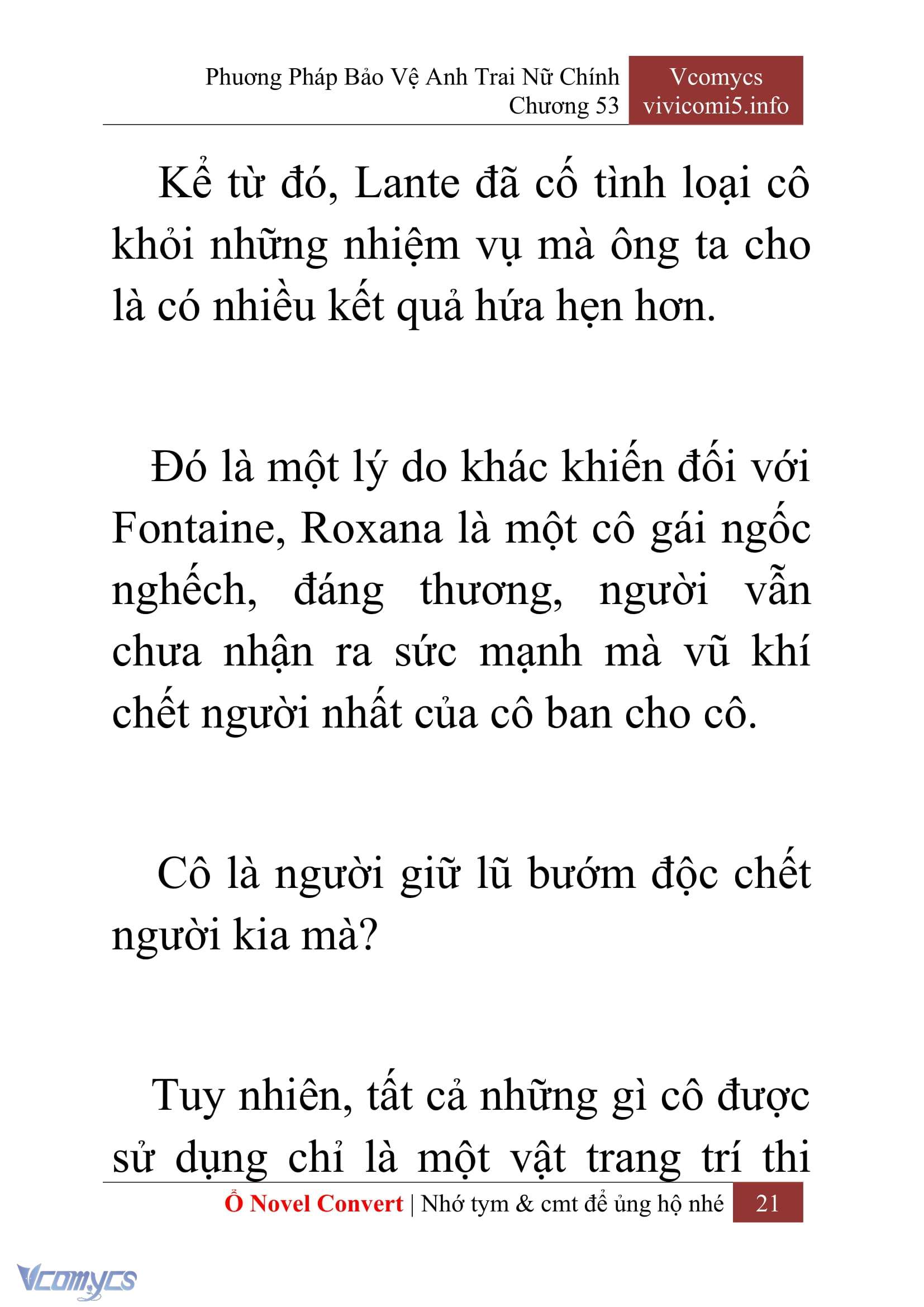 [Novel] Phương Pháp Bảo Vệ Anh Trai Nữ Chính Chap 53 - Trang 2