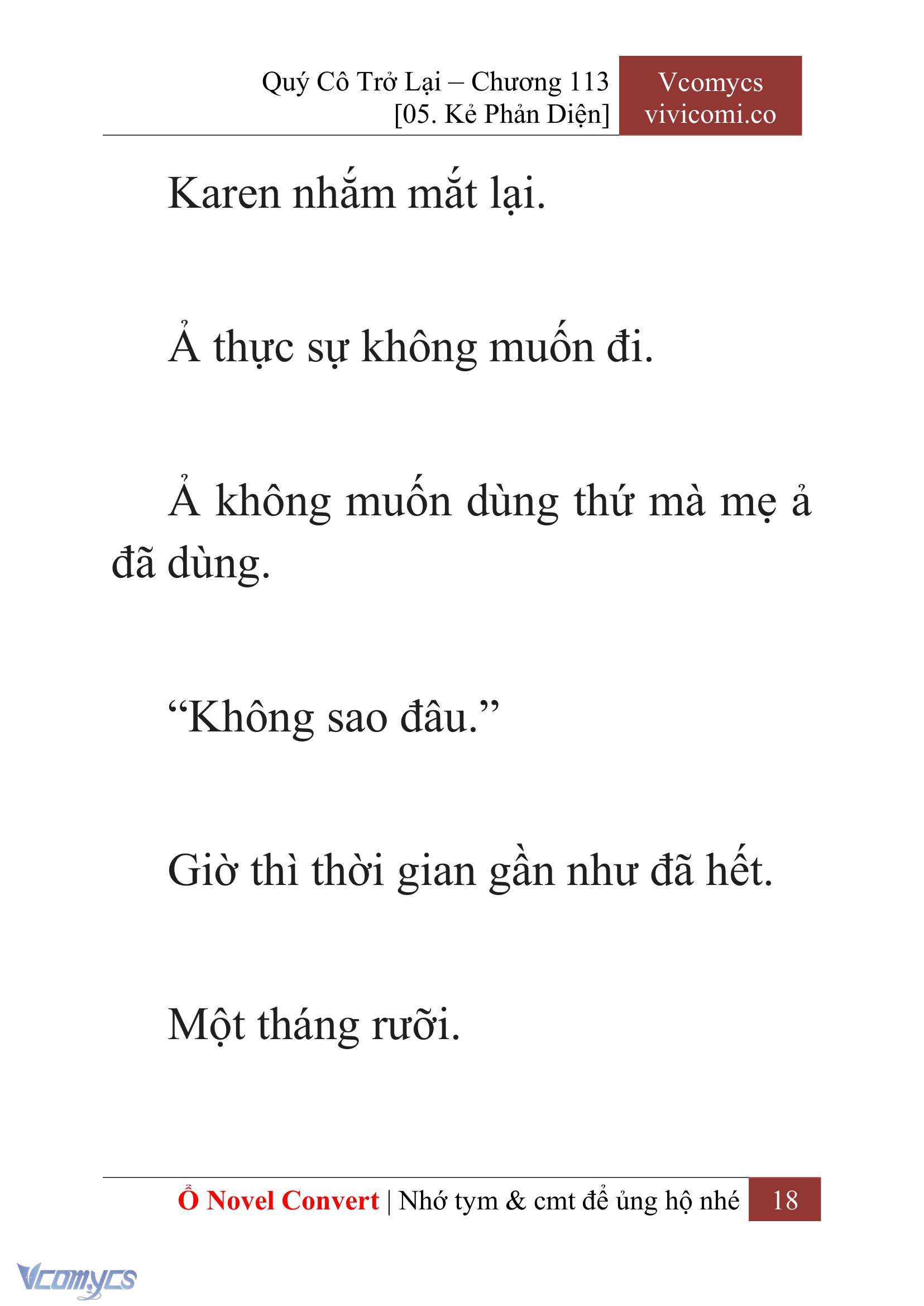 [Novel] Quý Cô Trở Lại Chap 113 - Trang 2