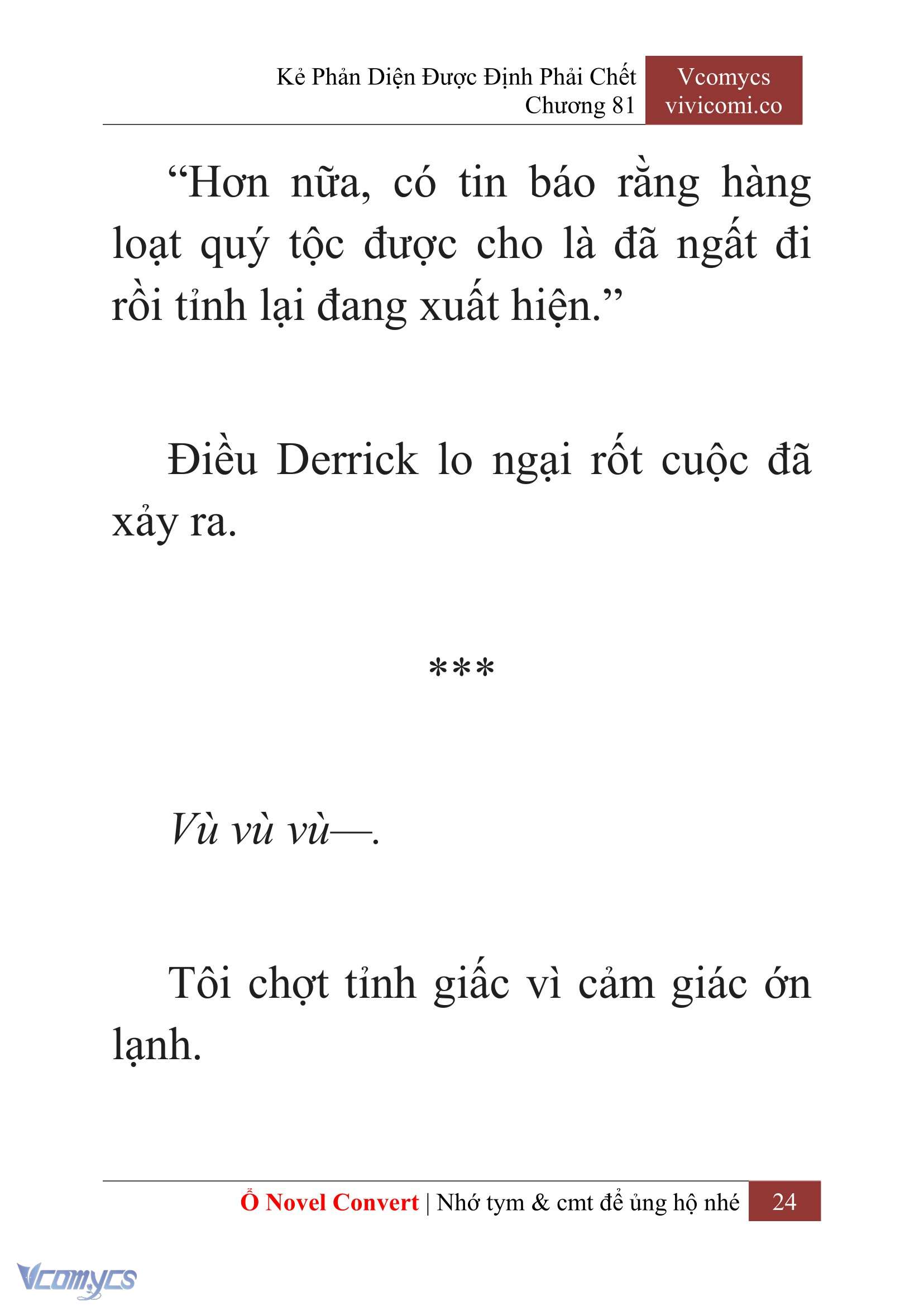 [Novel] Kẻ Phản Diện Được Định Phải Chết Chap 81 - Trang 2