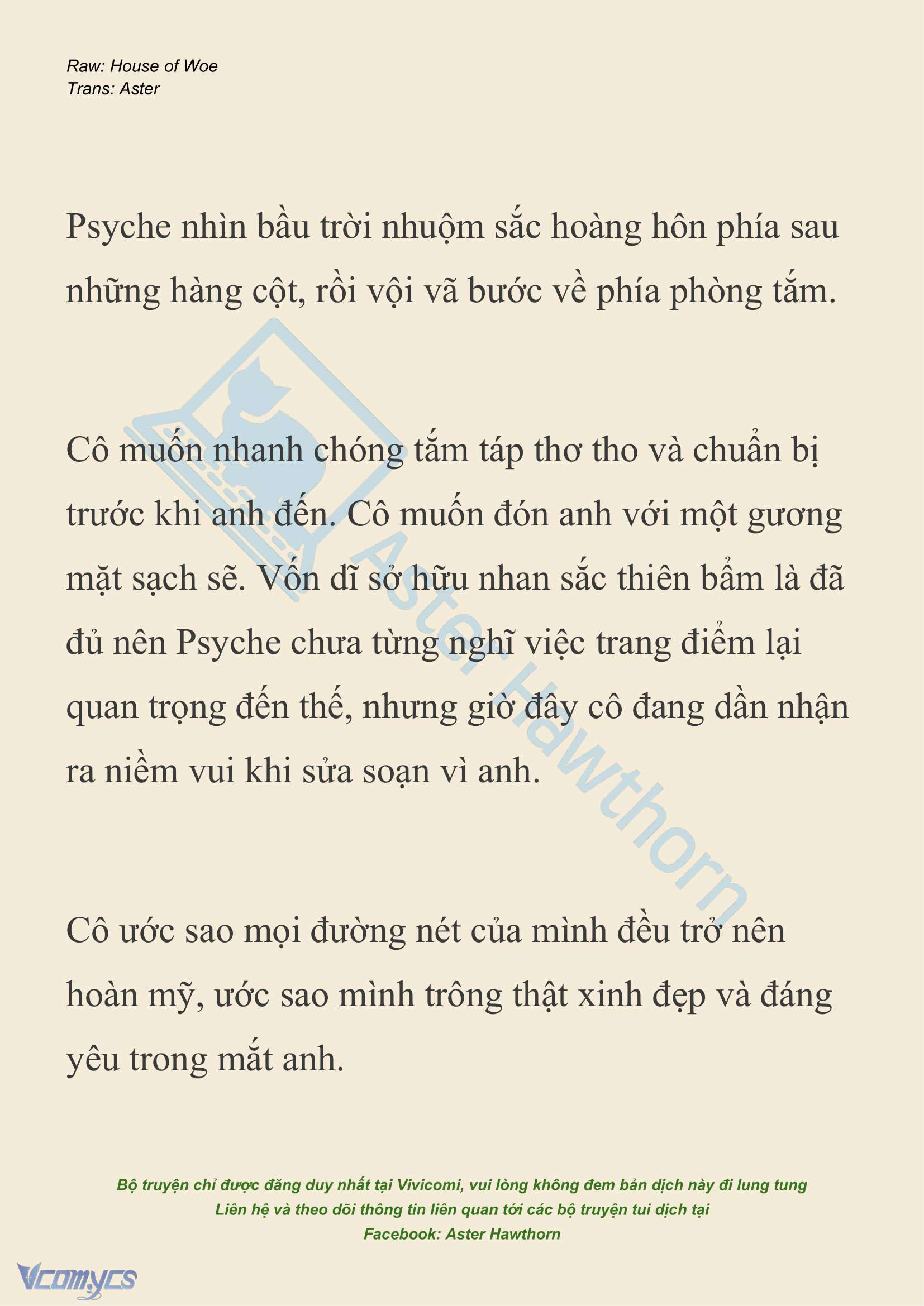 [NOVEL] Dành Cho Các Nữ Thần: Dành cho Psyche Chap 22 - Trang 2