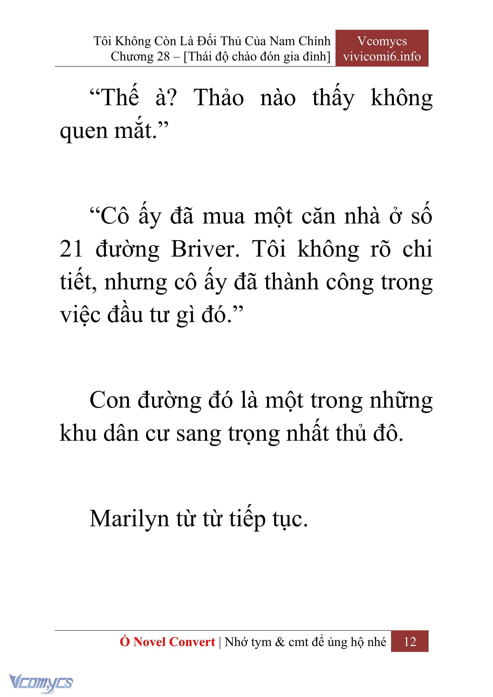 [Novel] Tôi Không Còn Là Đối Thủ Của Nam Chính Chap 28 - Trang 2