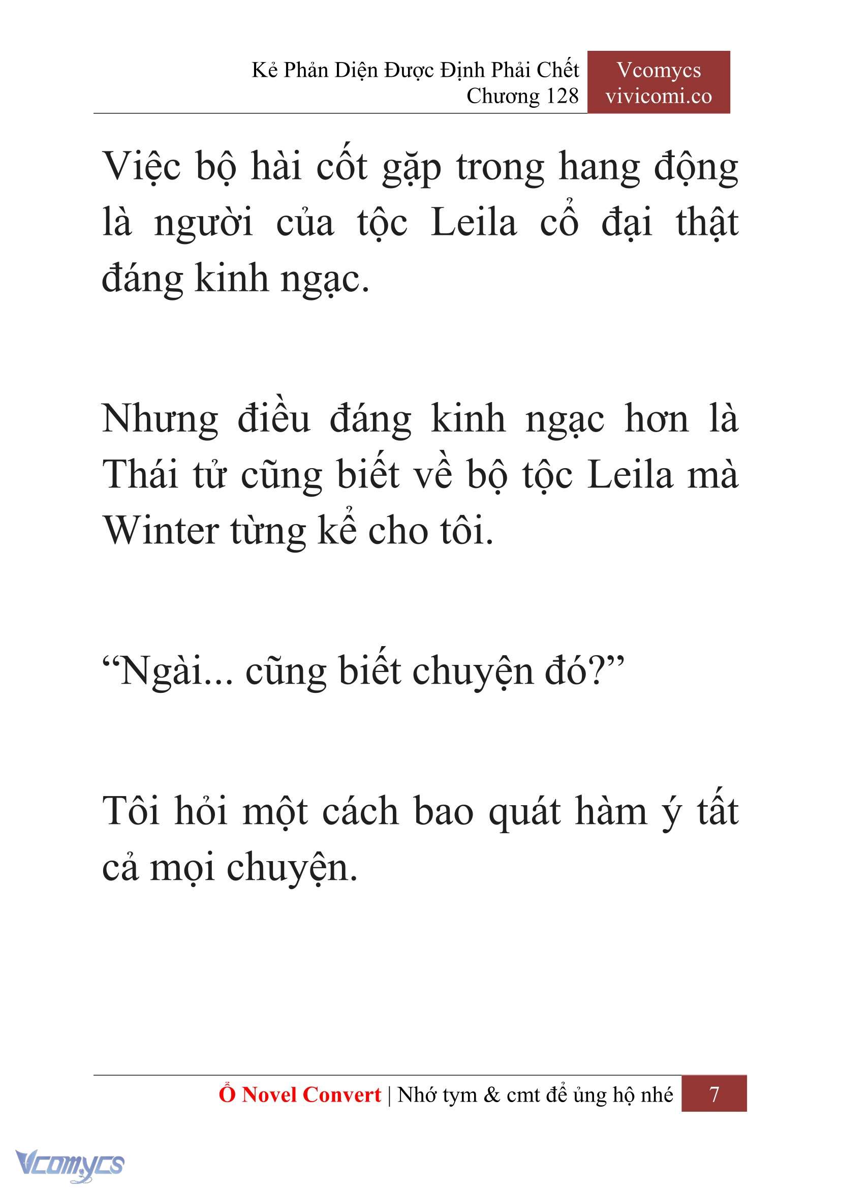 [Novel] Kẻ Phản Diện Được Định Phải Chết Chap 128 - Trang 2