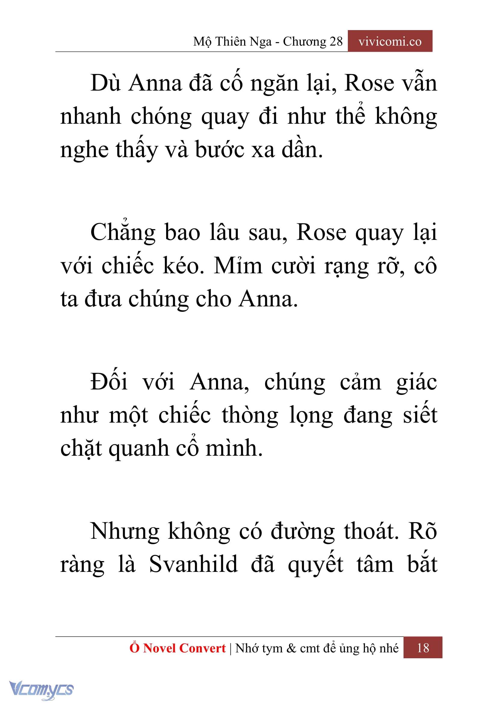 [Novel] Mộ Thiên Nga Chap 28 - Next Chap 29