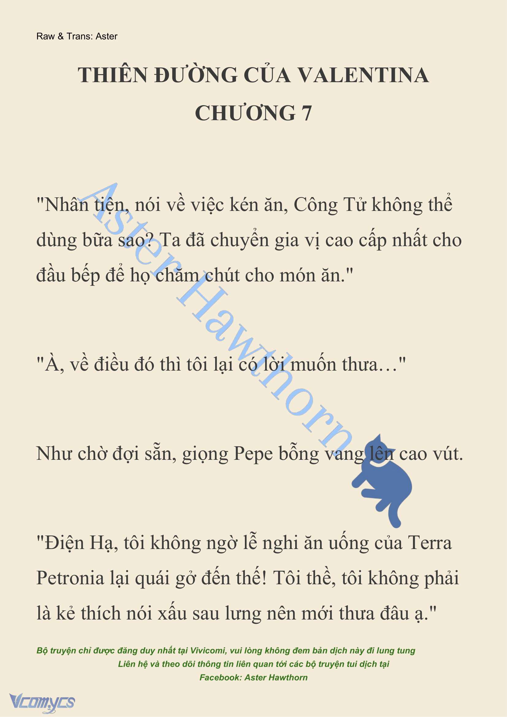 [NOVEL] Thiên Đường Của Valentina Chap 7 - Next Chap 8