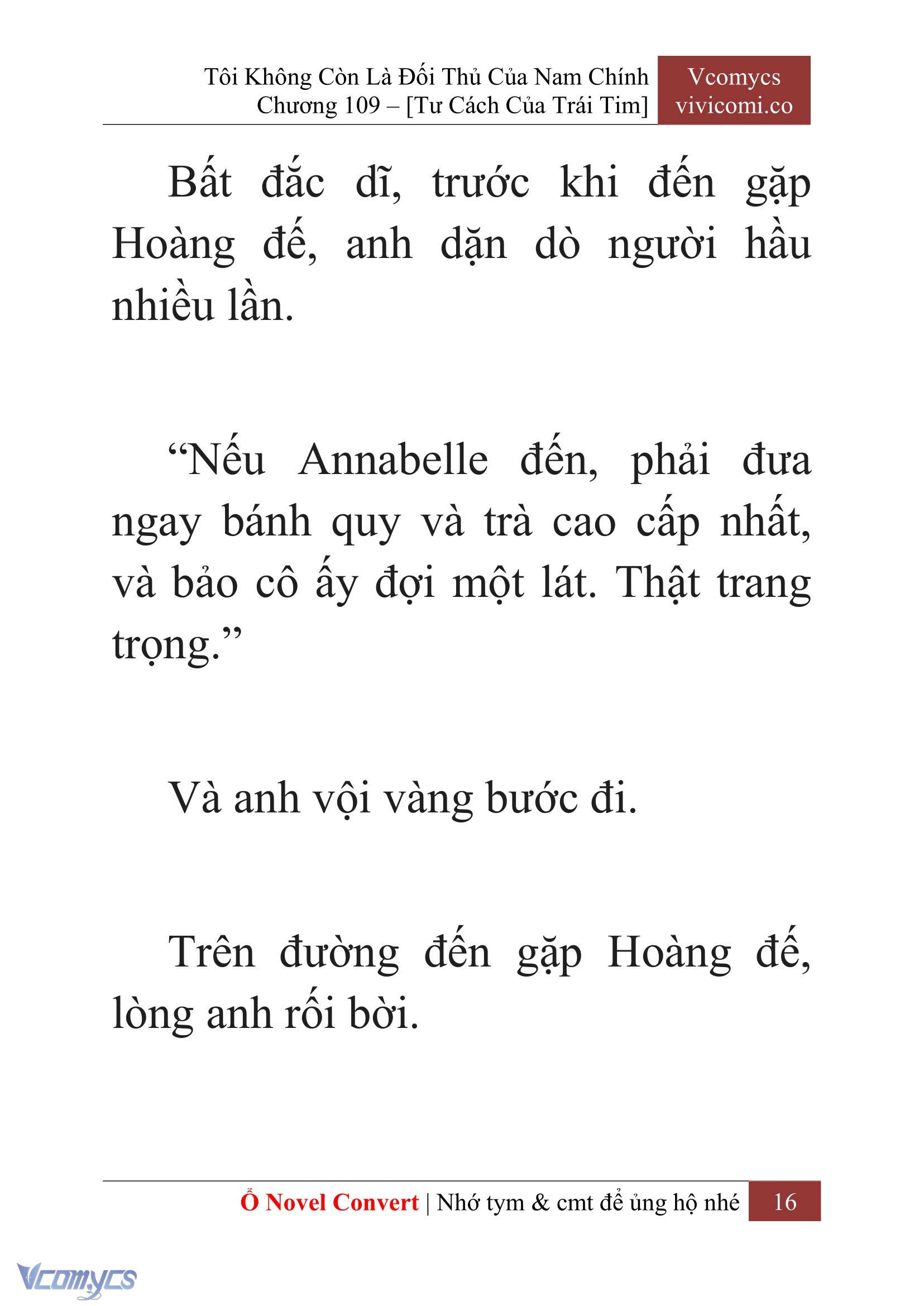 [Novel] Tôi Không Còn Là Đối Thủ Của Nam Chính Chap 109 - Trang 2