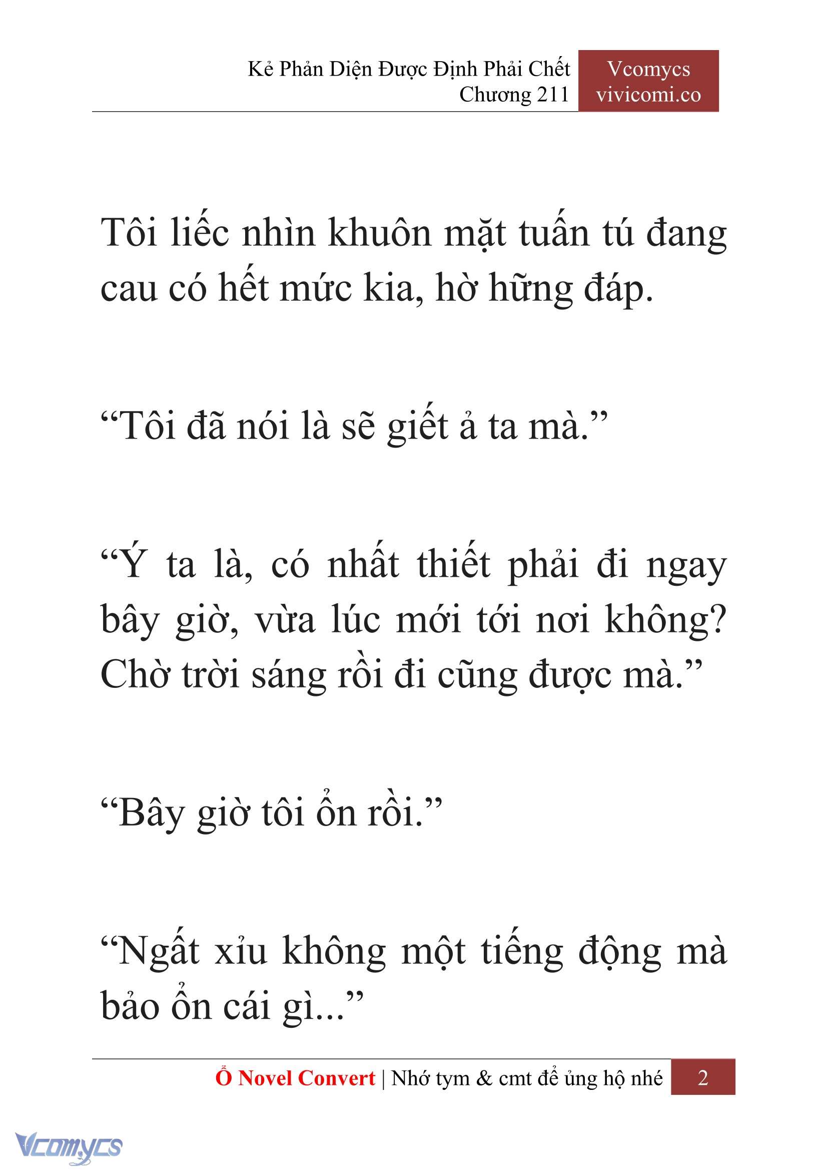 [Novel] Kẻ Phản Diện Được Định Phải Chết Chap 211 - Next Chap 212
