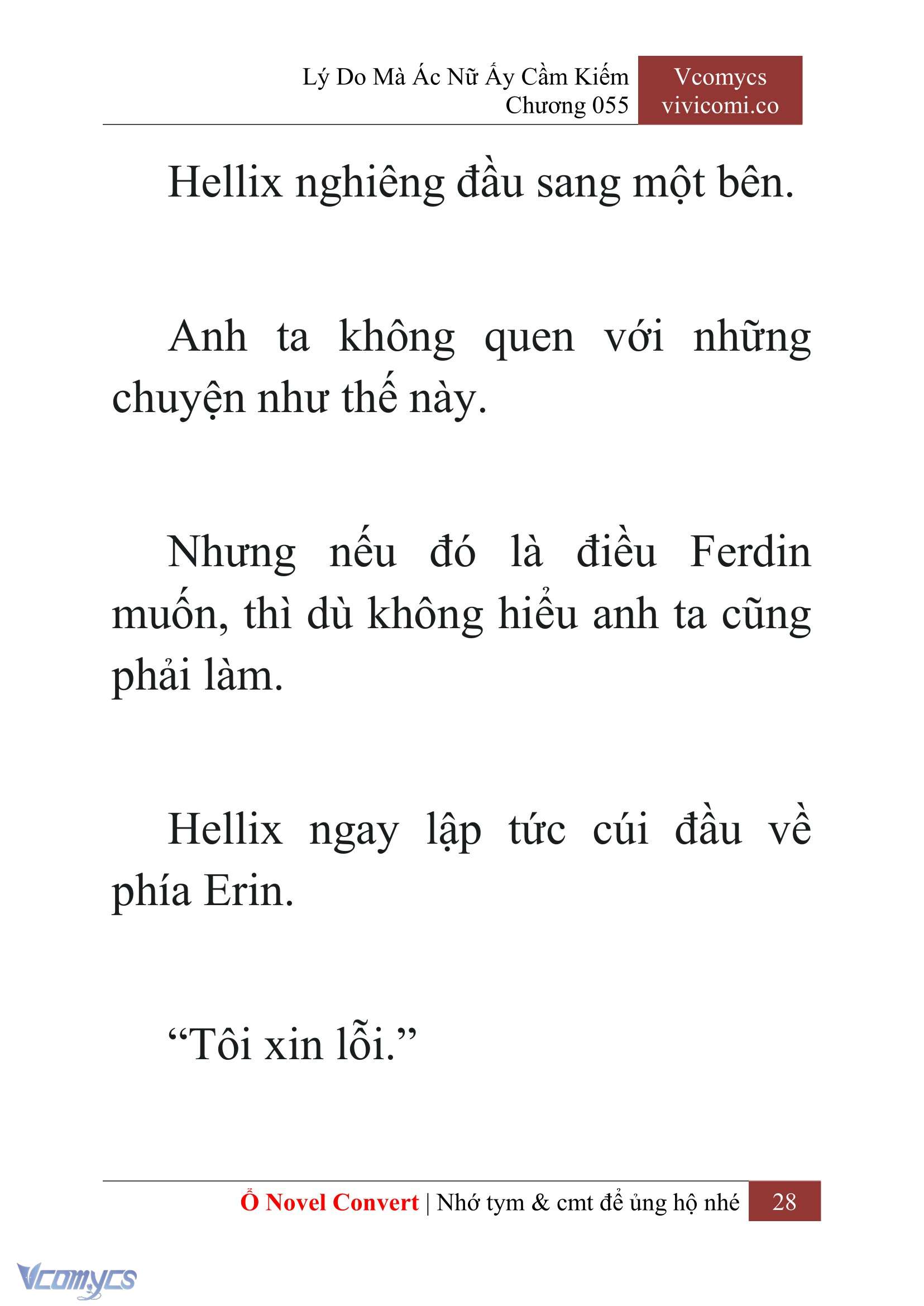 [Novel] Lý Do Mà Ác Nữ Ấy Cầm Kiếm Chap 55 - Next Chap 56