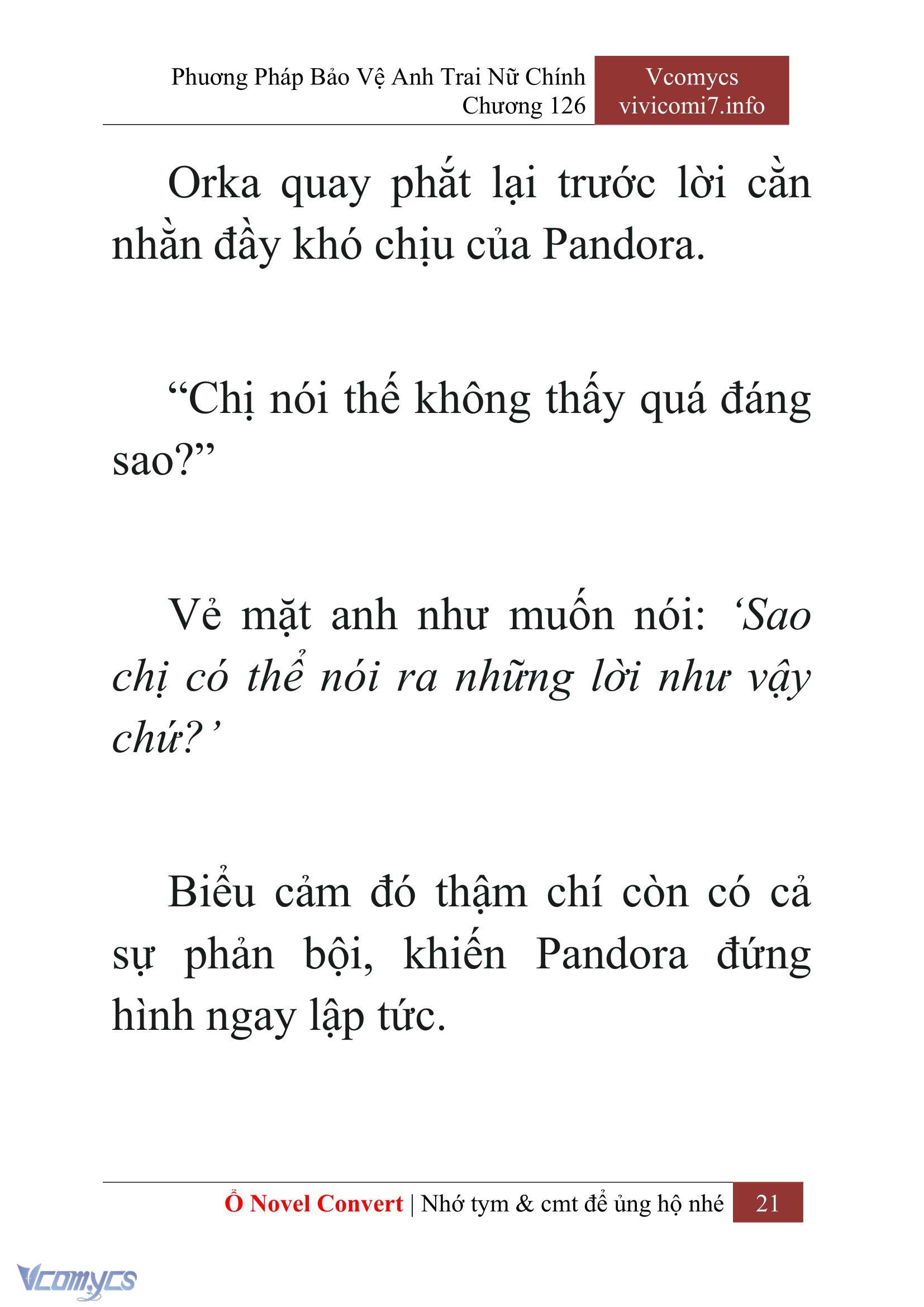 [Novel] Phương Pháp Bảo Vệ Anh Trai Nữ Chính Chap 126 - Trang 2