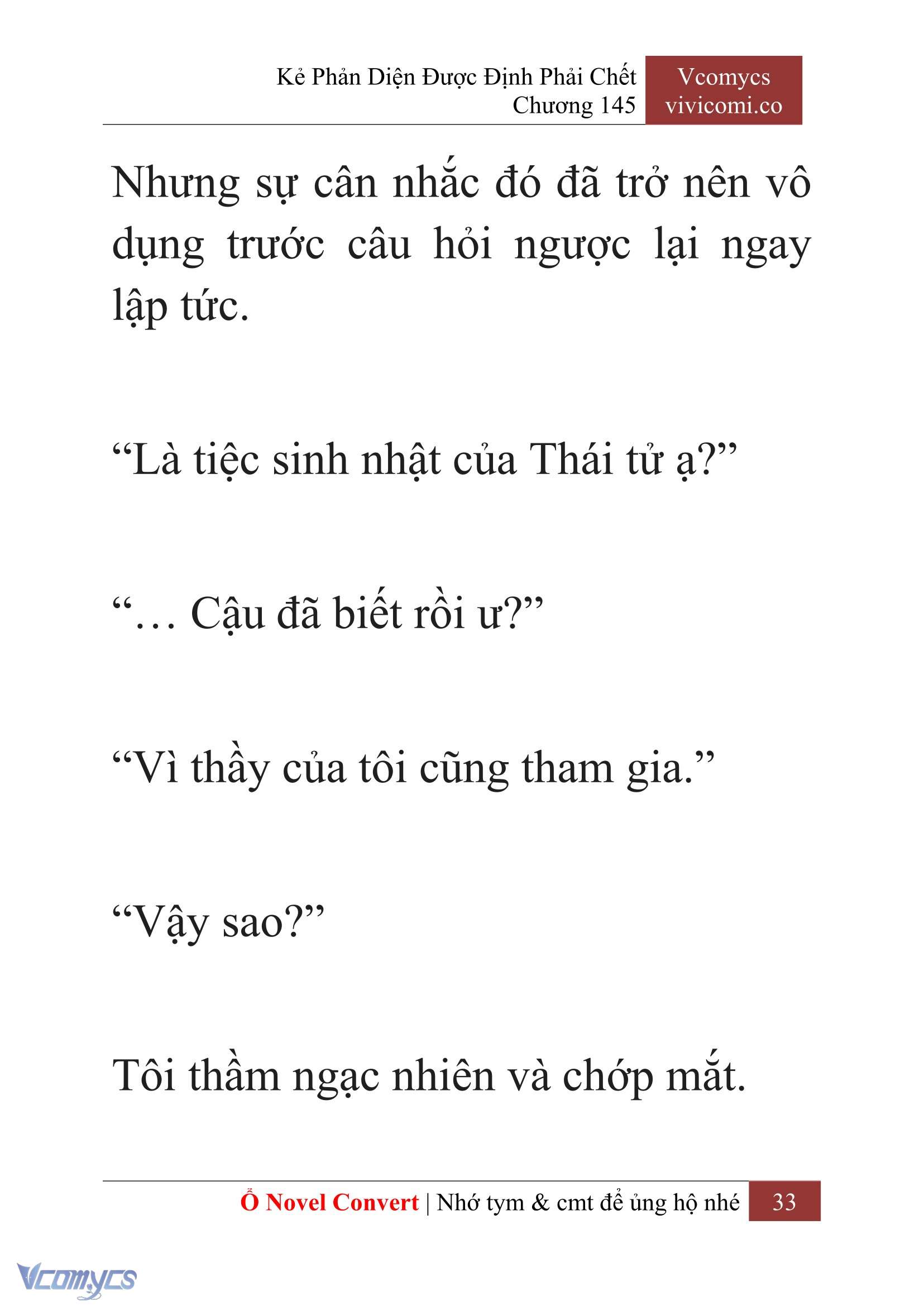 [Novel] Kẻ Phản Diện Được Định Phải Chết Chap 145 - Trang 2