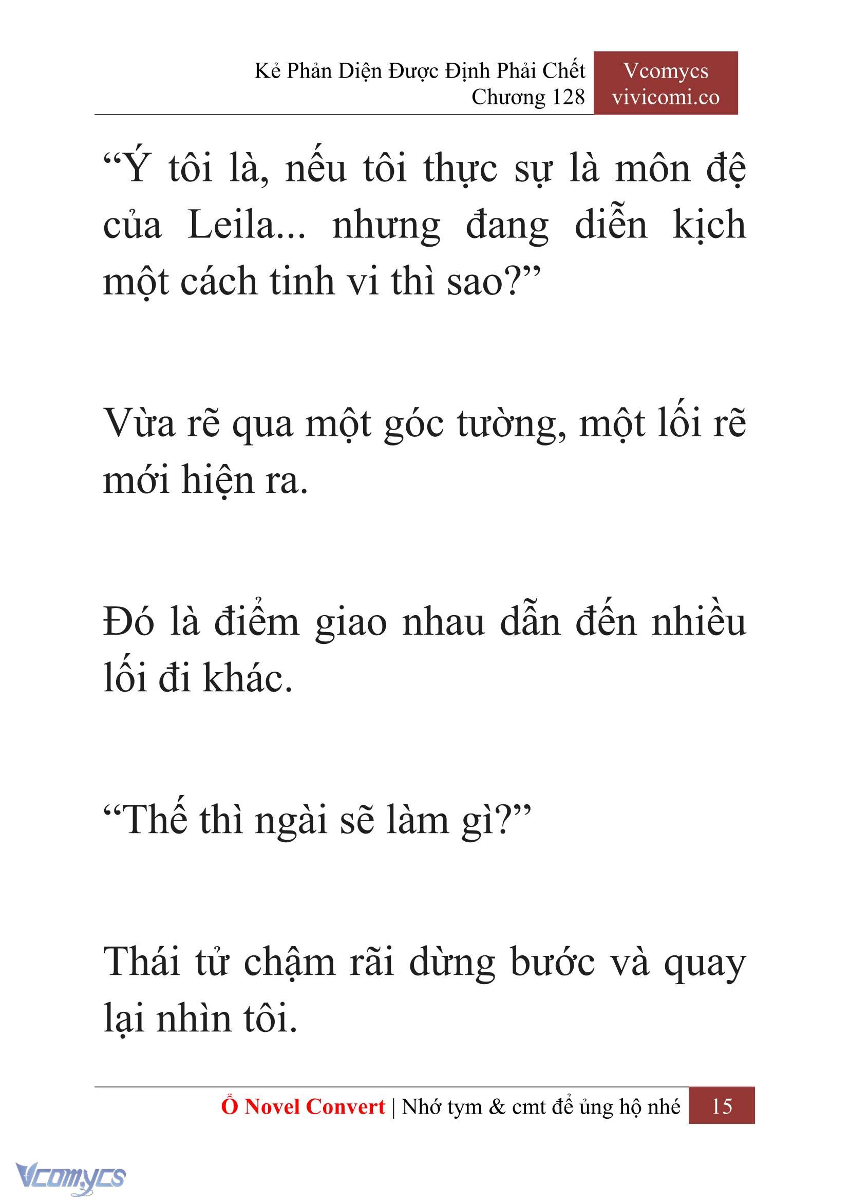 [Novel] Kẻ Phản Diện Được Định Phải Chết Chap 128 - Trang 2
