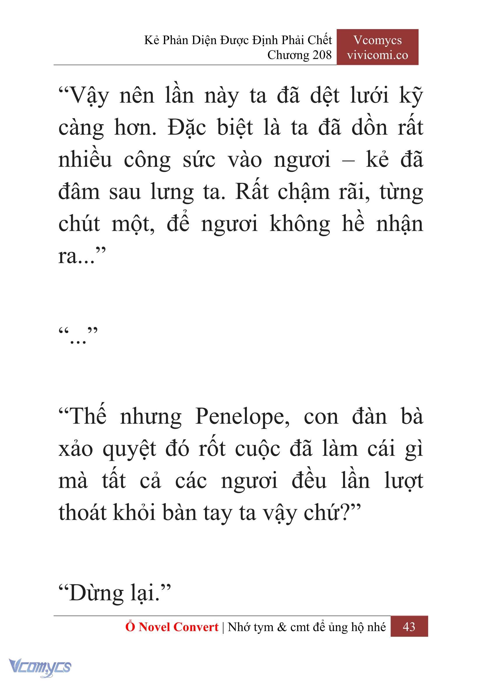 [Novel] Kẻ Phản Diện Được Định Phải Chết Chap 208 - Next Chap 209
