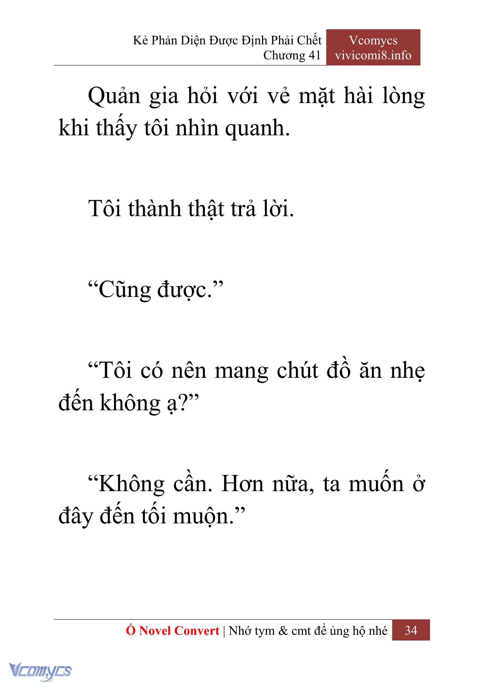 [Novel] Kẻ Phản Diện Được Định Phải Chết Chap 41 - Trang 2