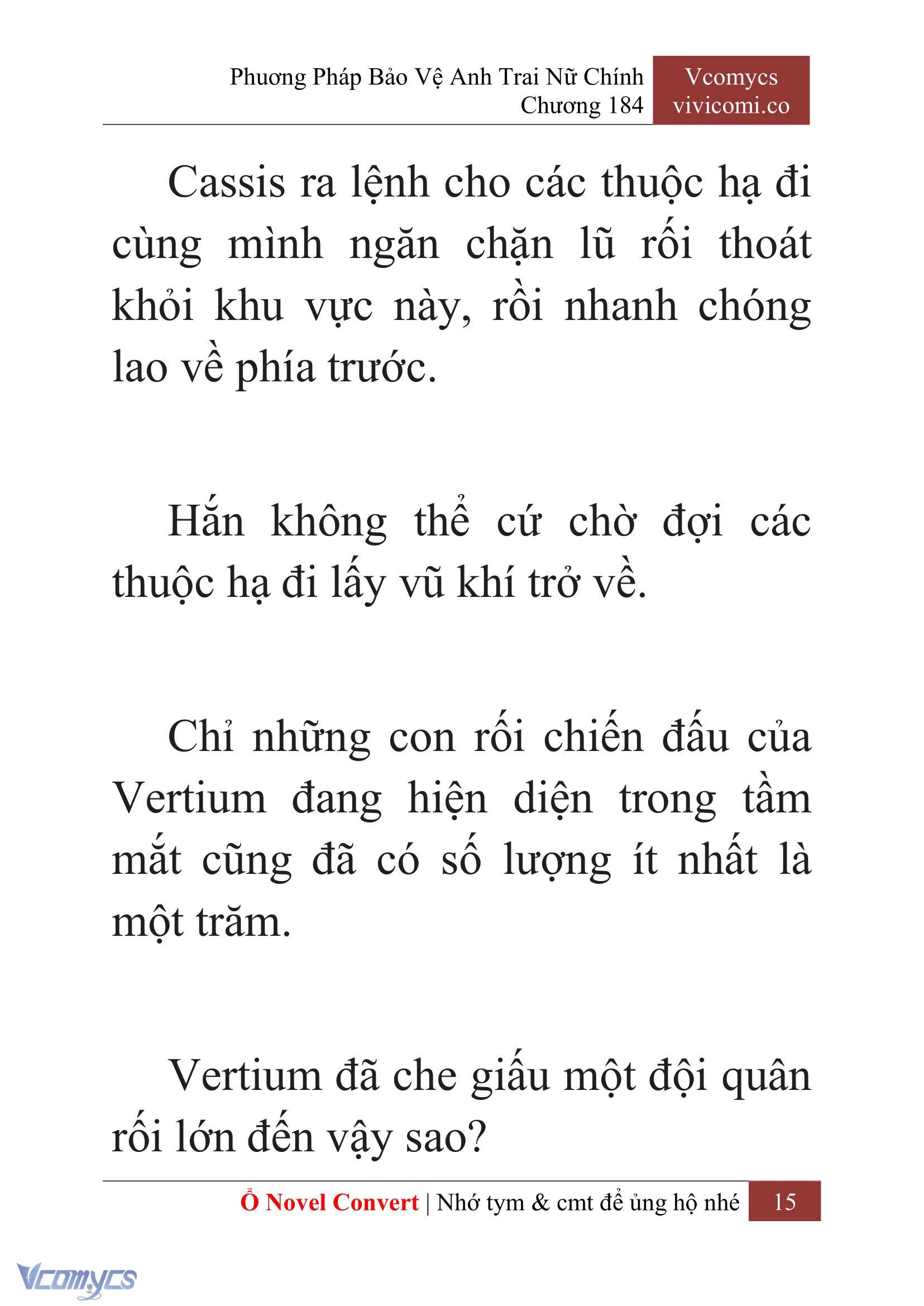 [Novel] Phương Pháp Bảo Vệ Anh Trai Nữ Chính Chap 184 - Trang 2