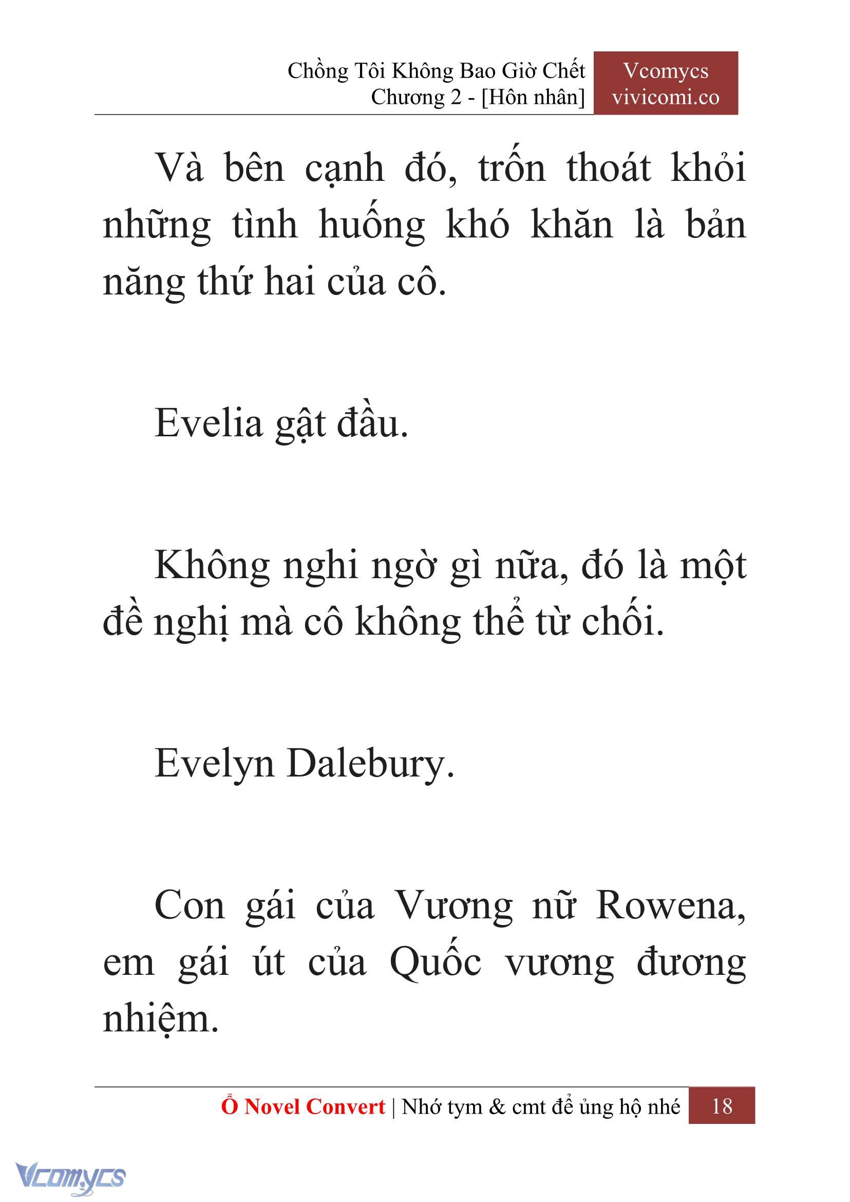 [Novel] Chồng Tôi Không Bao Giờ Chết Chap 2 - Next Chap 3