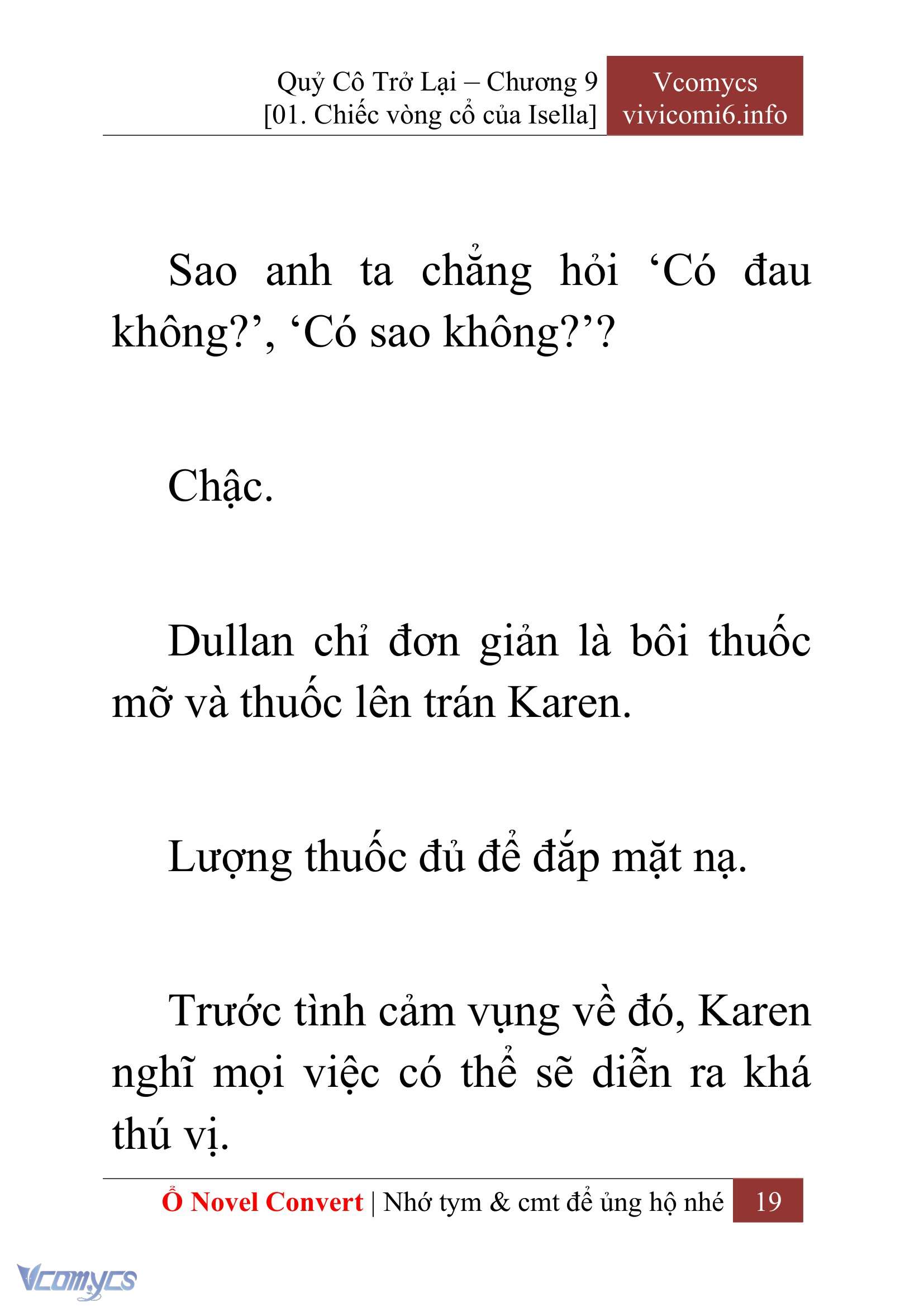 [Novel] Quý Cô Trở Lại Chap 9 - Trang 2