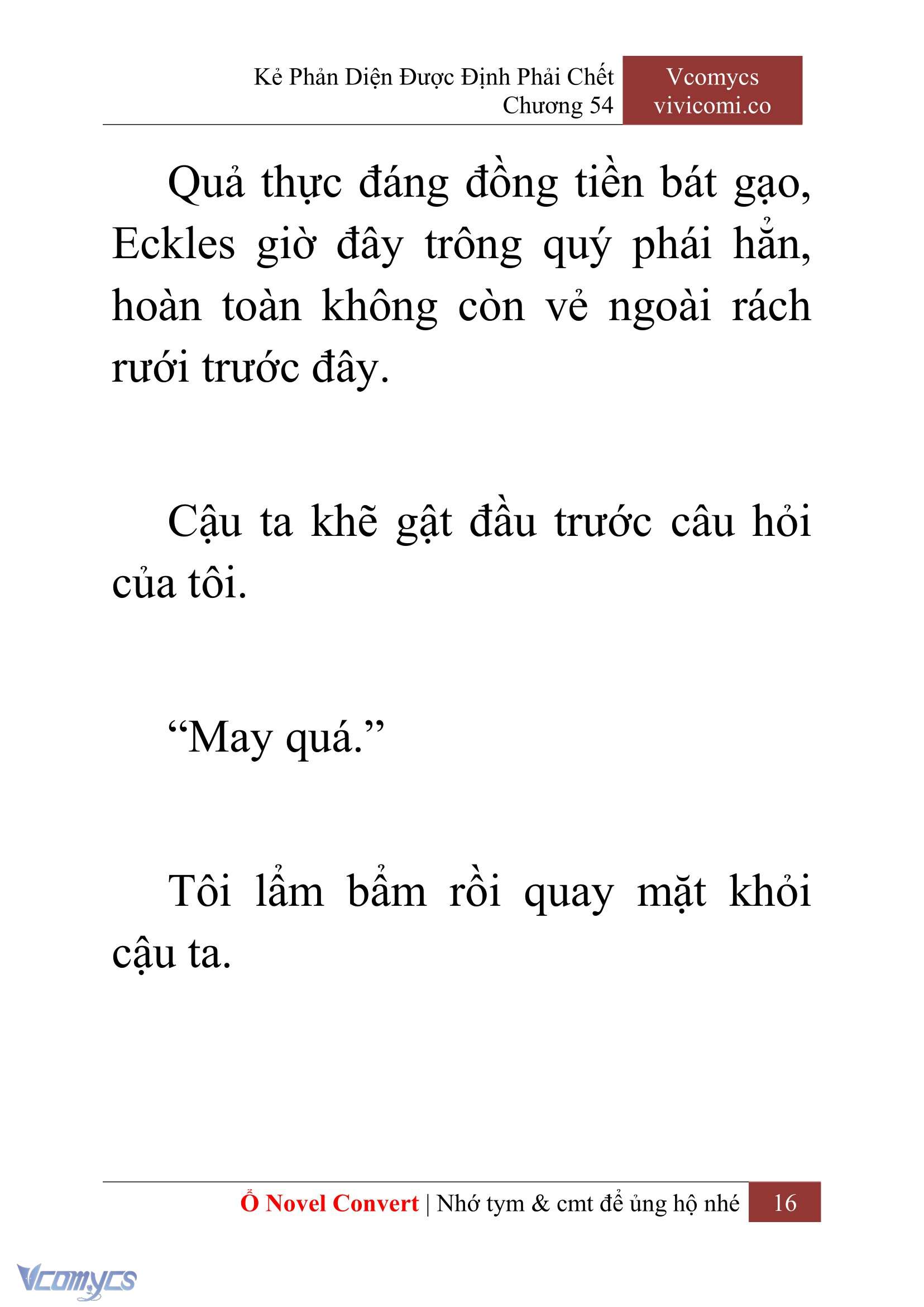 [Novel] Kẻ Phản Diện Được Định Phải Chết Chap 54 - Next Chap 55