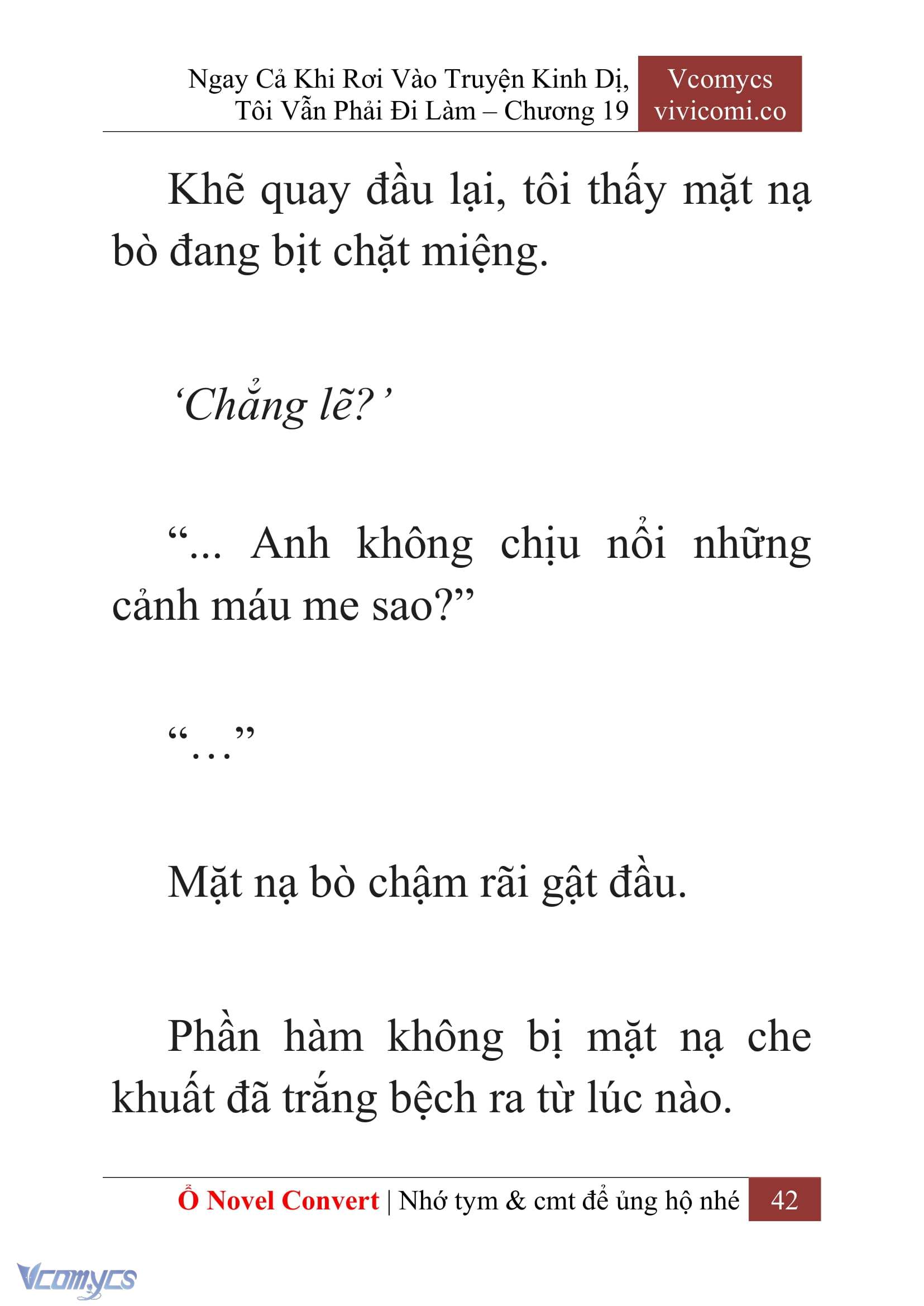 [Novel] Ngay Cả Khi Rơi Vào Truyện Kinh Dị, Tôi Vẫn Phải Đi Làm Chap 19 - Trang 2