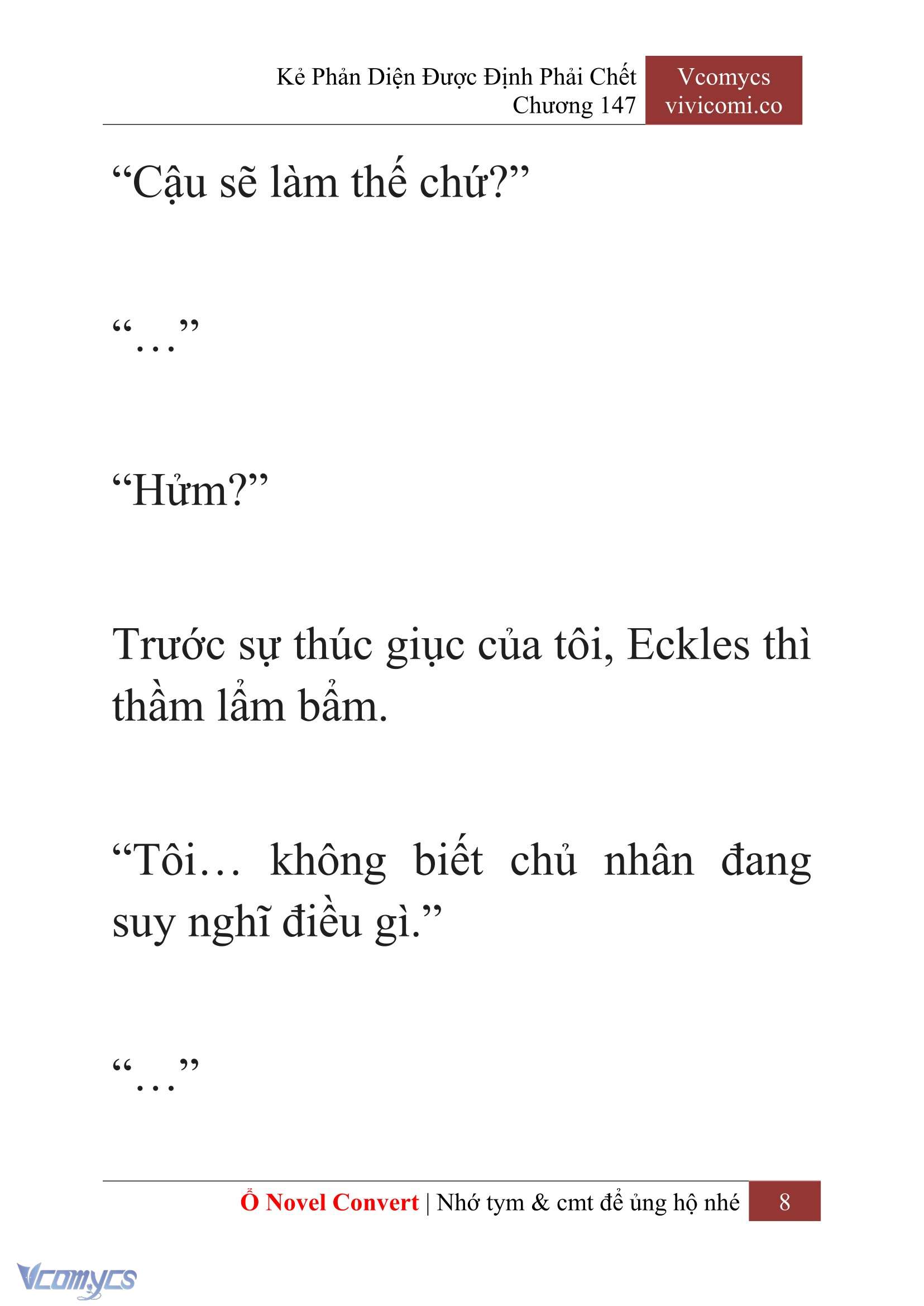 [Novel] Kẻ Phản Diện Được Định Phải Chết Chap 147 - Trang 2