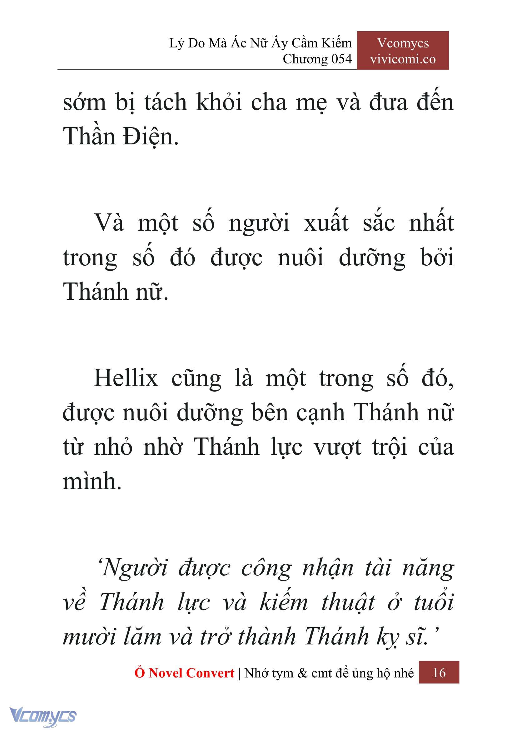[Novel] Lý Do Mà Ác Nữ Ấy Cầm Kiếm Chap 54 - Next Chap 55