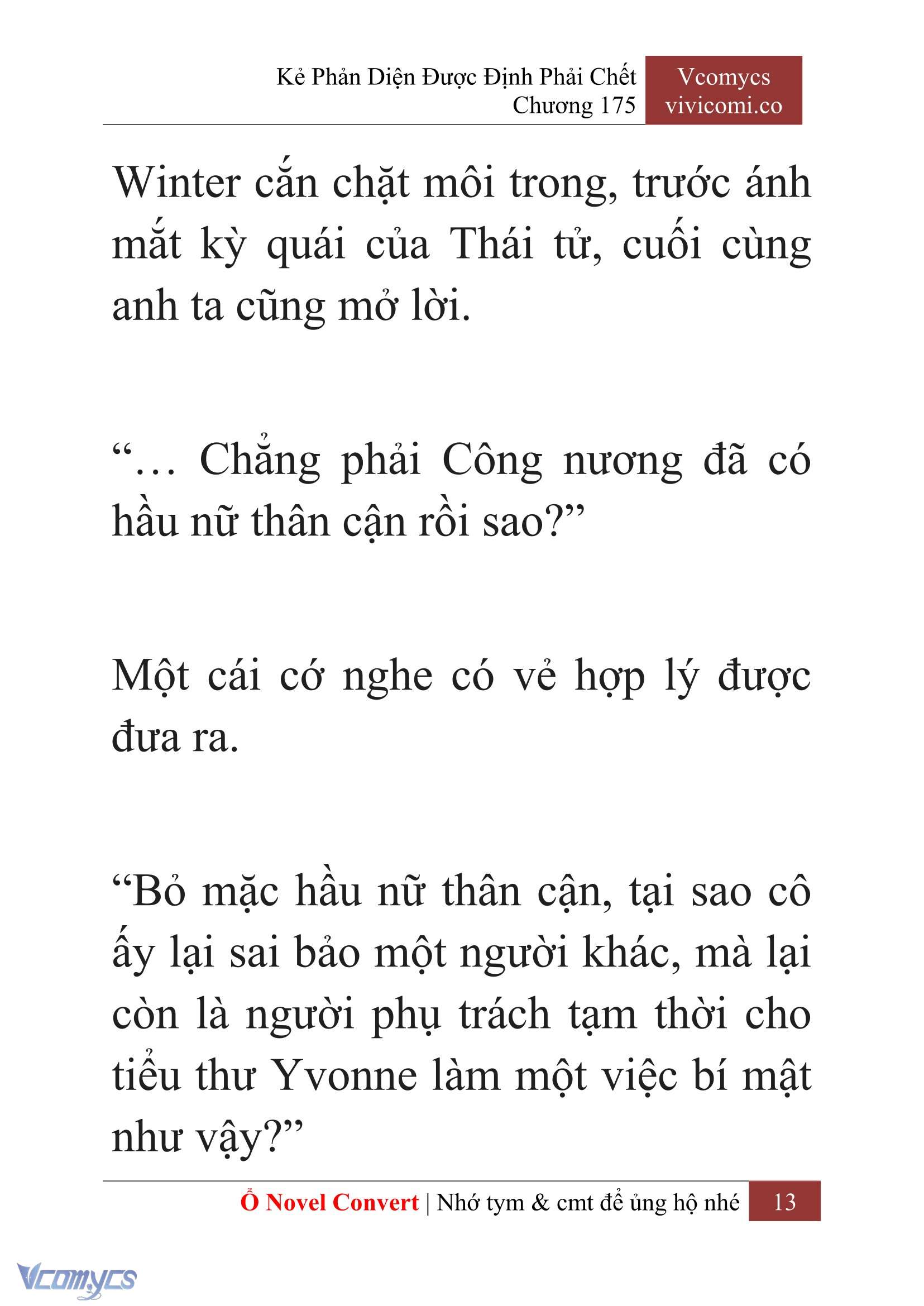 [Novel] Kẻ Phản Diện Được Định Phải Chết Chap 175 - Trang 2