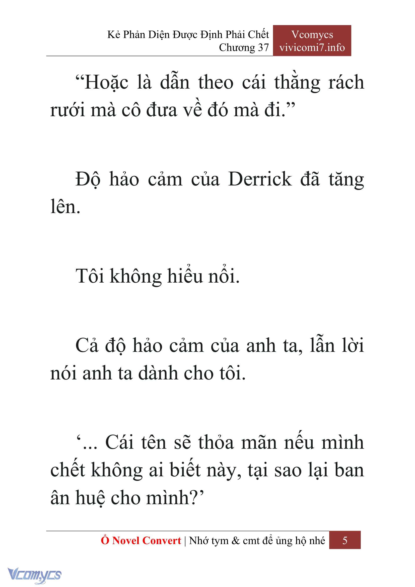 [Novel] Kẻ Phản Diện Được Định Phải Chết Chap 37 - Next Chap 38