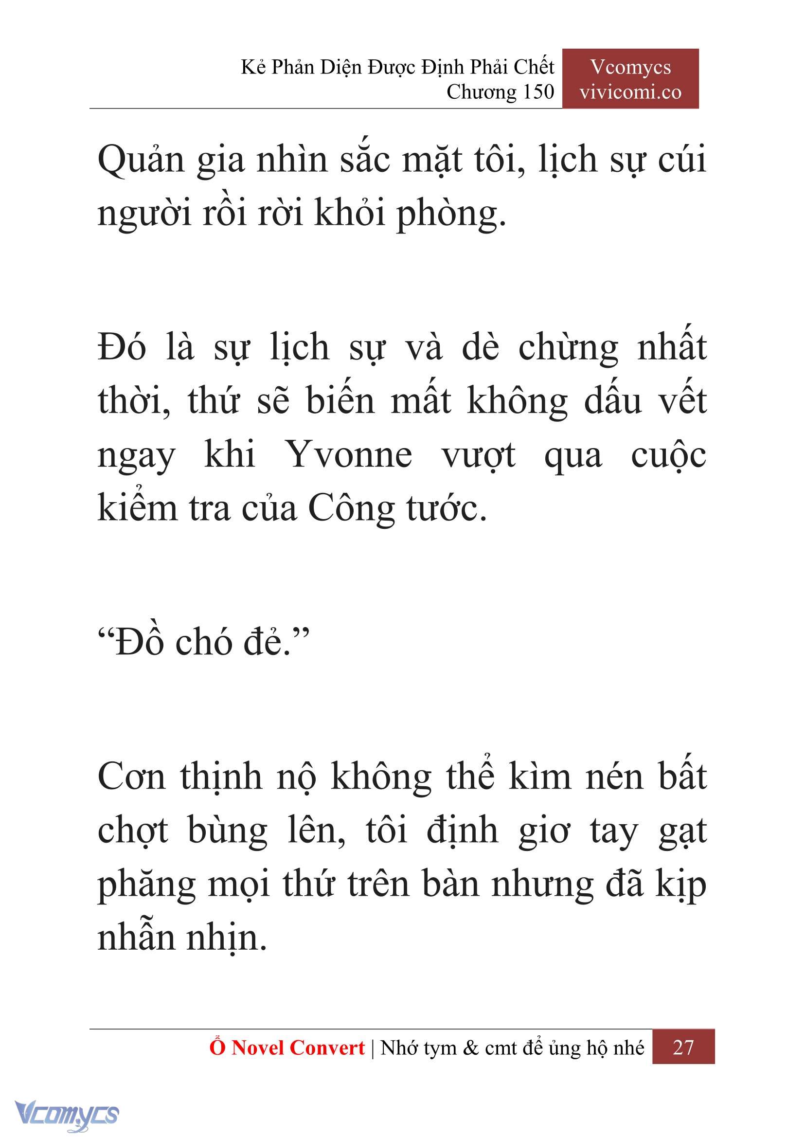 [Novel] Kẻ Phản Diện Được Định Phải Chết Chap 150 - Trang 2