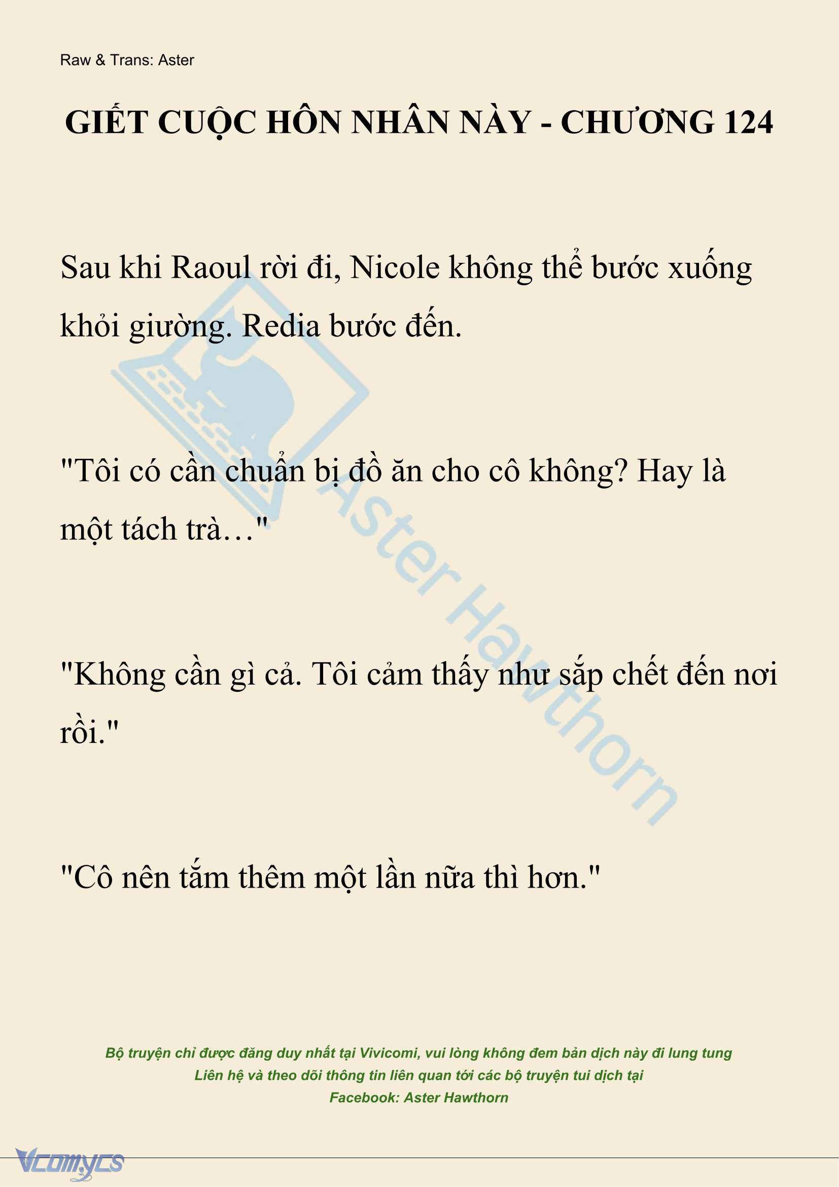 [NOVEL] Giết Cuộc Hôn Nhân Này Chap 124 - Next Chap 125