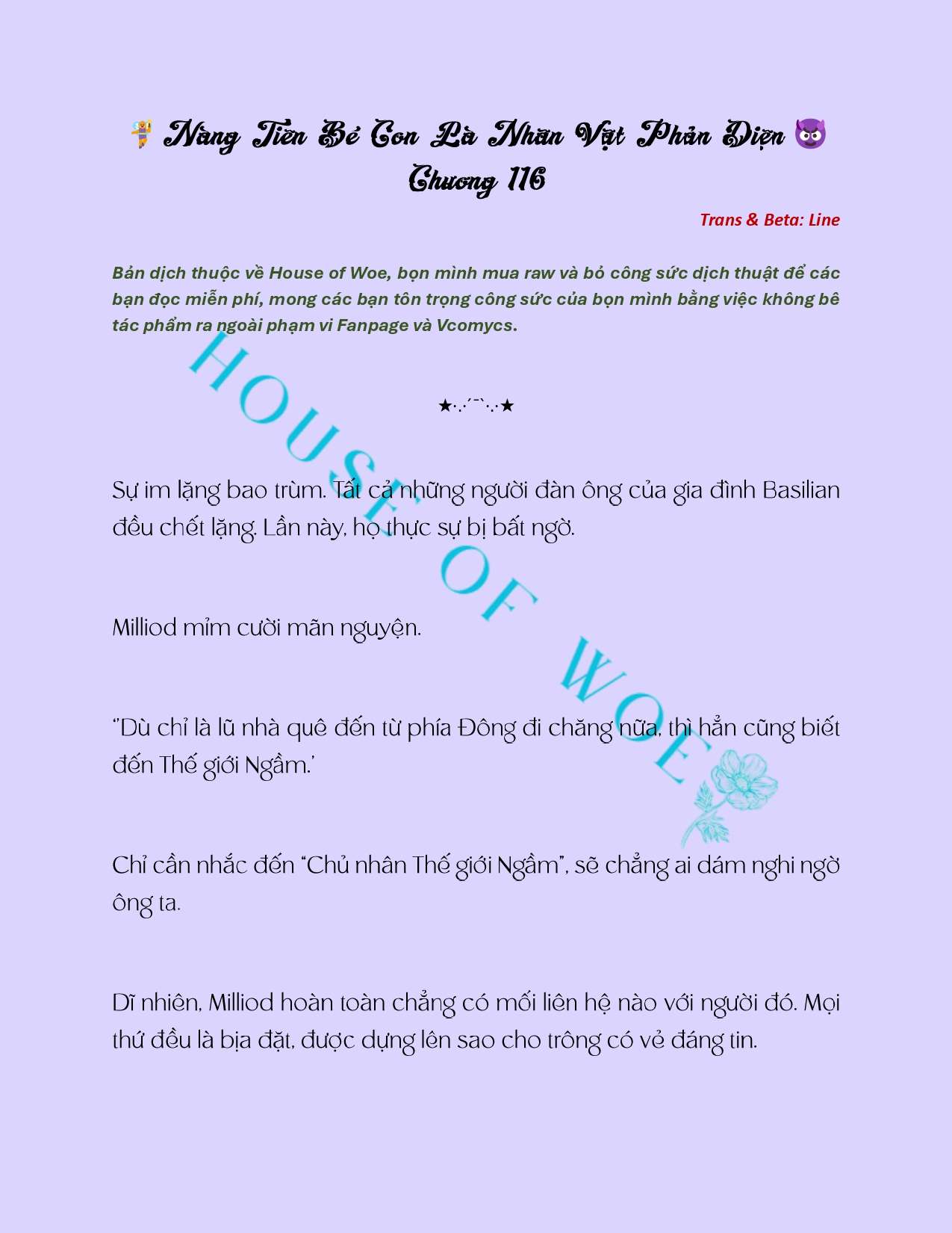 [NOVEL] NÀNG TIÊN BÉ CON LÀ NHÂN VẬT PHẢN DIỆN Chap 116 - Trang 2