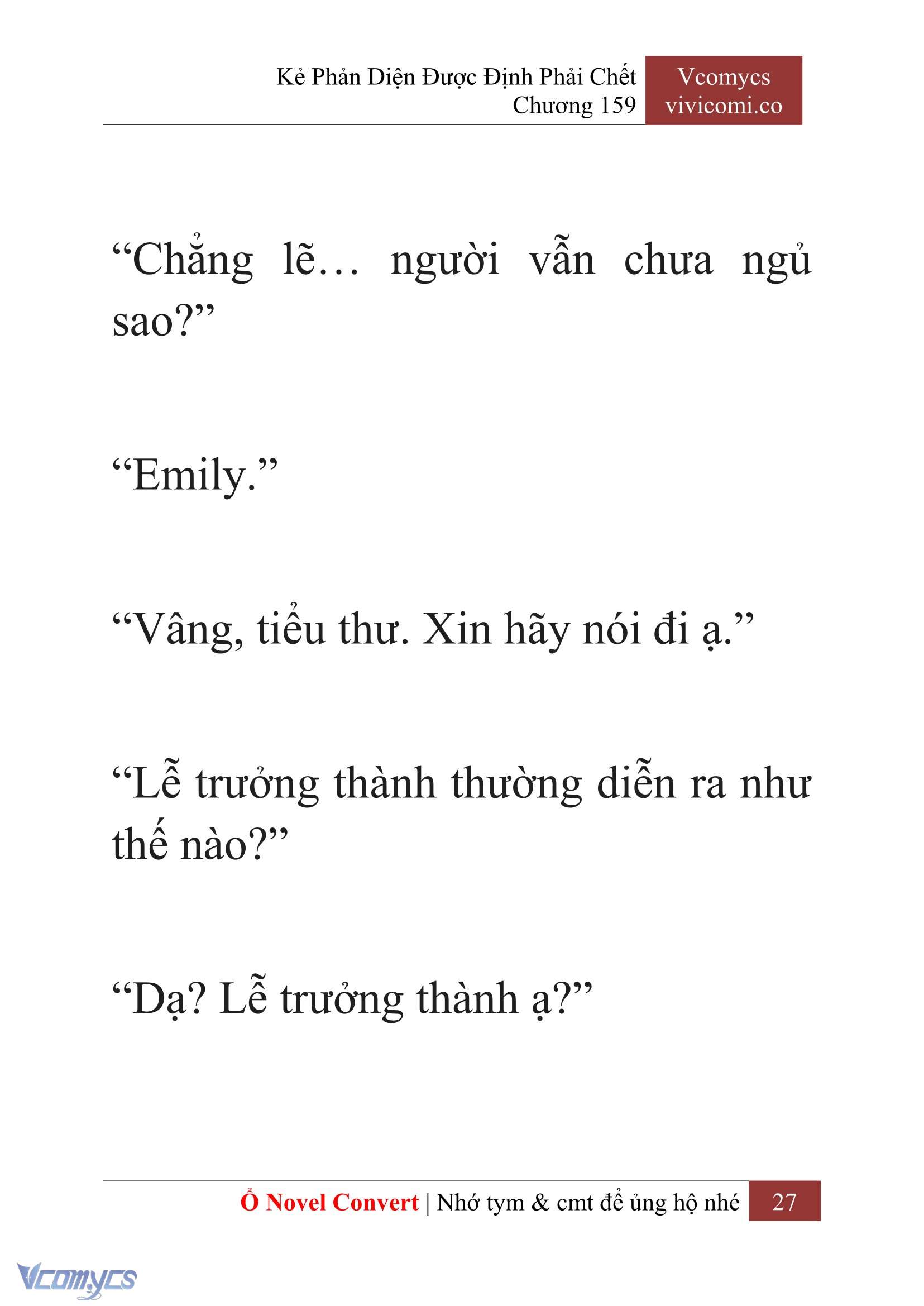 [Novel] Kẻ Phản Diện Được Định Phải Chết Chap 159 - Trang 2