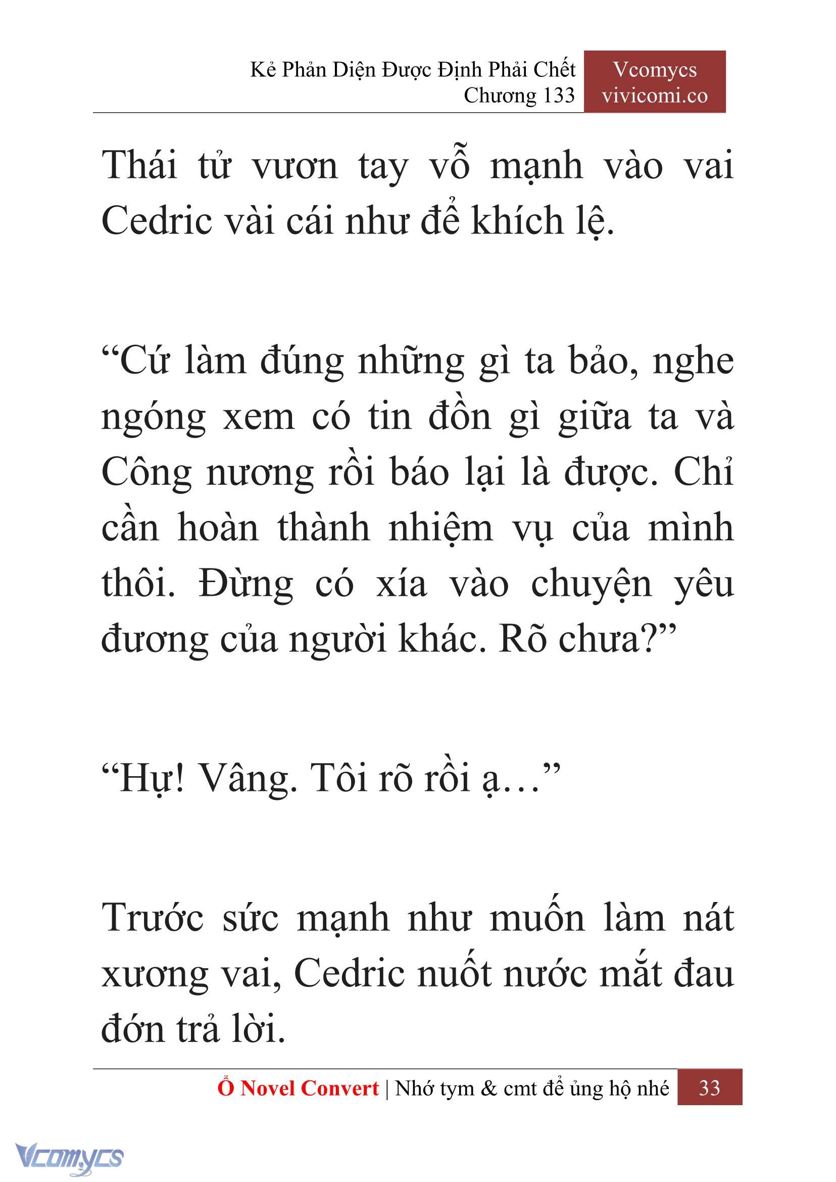 [Novel] Kẻ Phản Diện Được Định Phải Chết Chap 133 - Trang 2