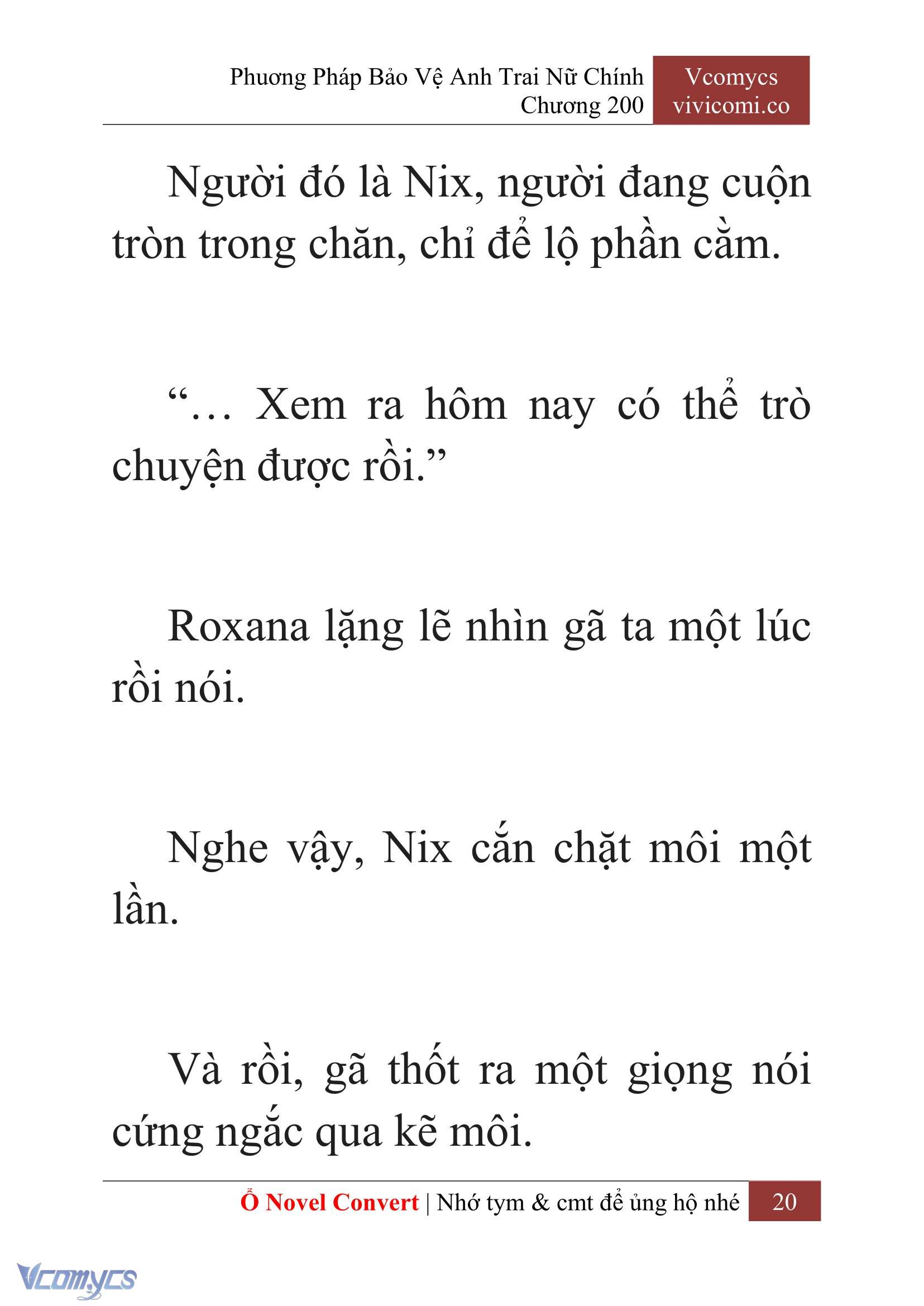 [Novel] Phương Pháp Bảo Vệ Anh Trai Nữ Chính Chap 200 - Trang 2