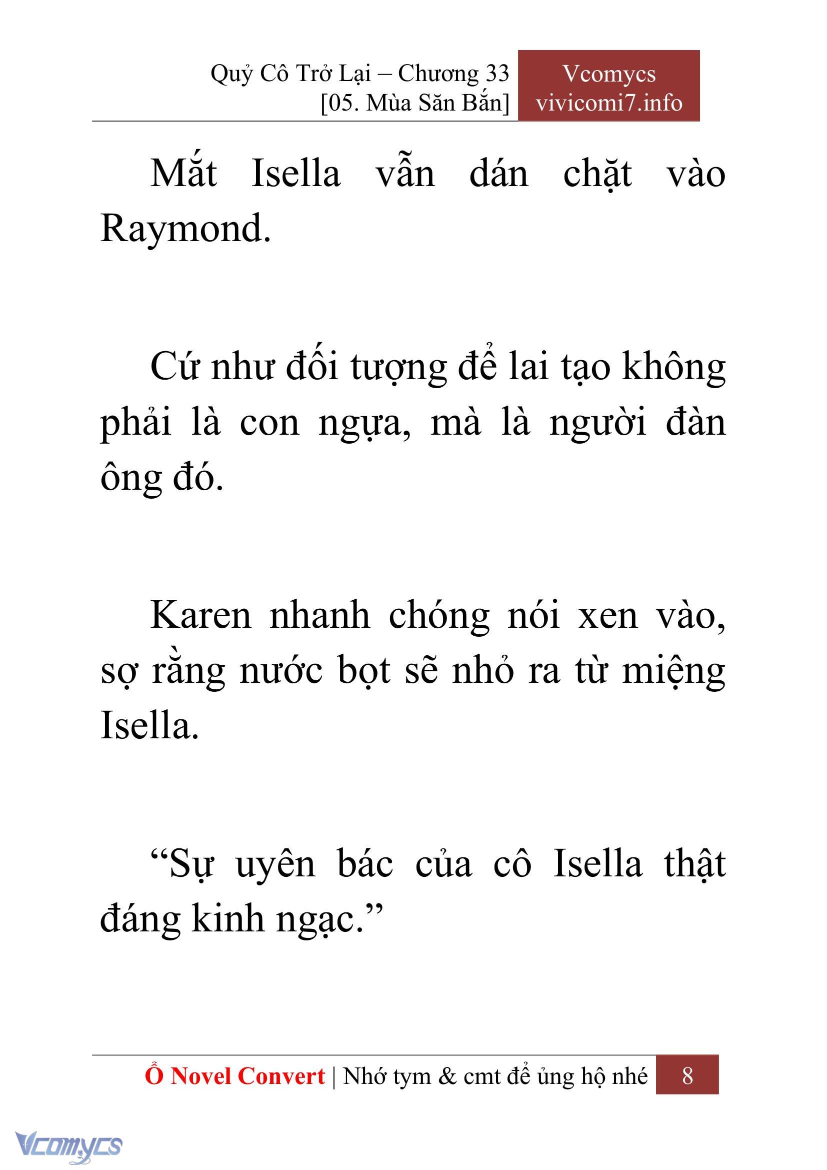 [Novel] Quý Cô Trở Lại Chap 33 - Trang 2