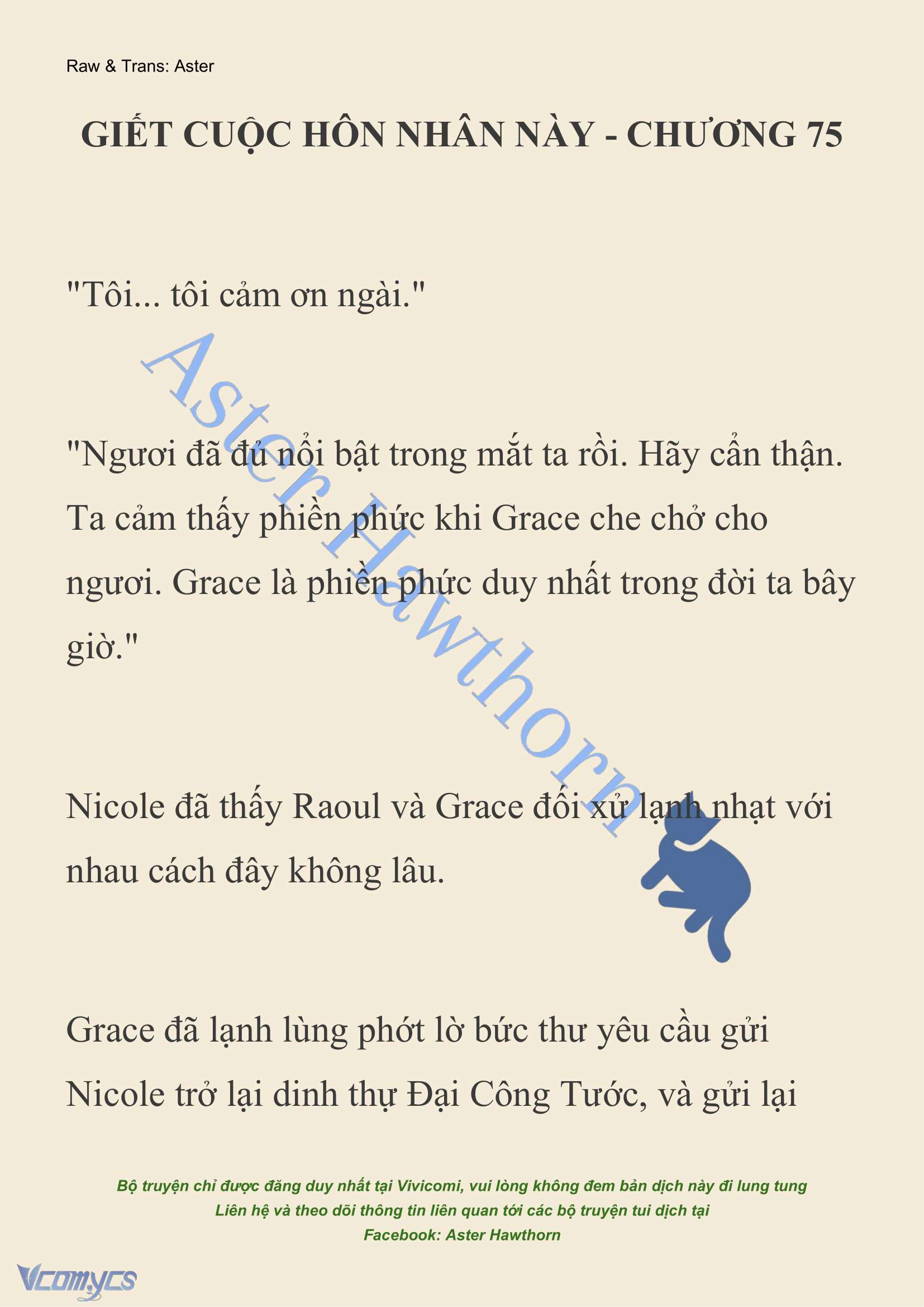 [NOVEL] Giết Cuộc Hôn Nhân Này Chap 75 - Trang 2