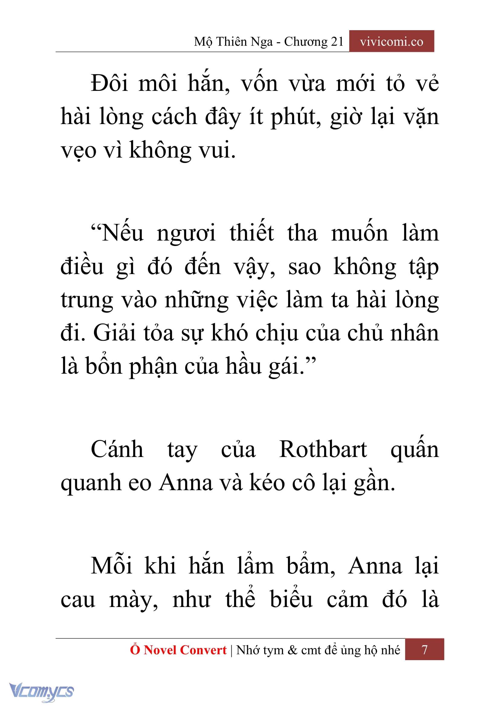 [Novel] Mộ Thiên Nga Chap 21 - Next Chap 22